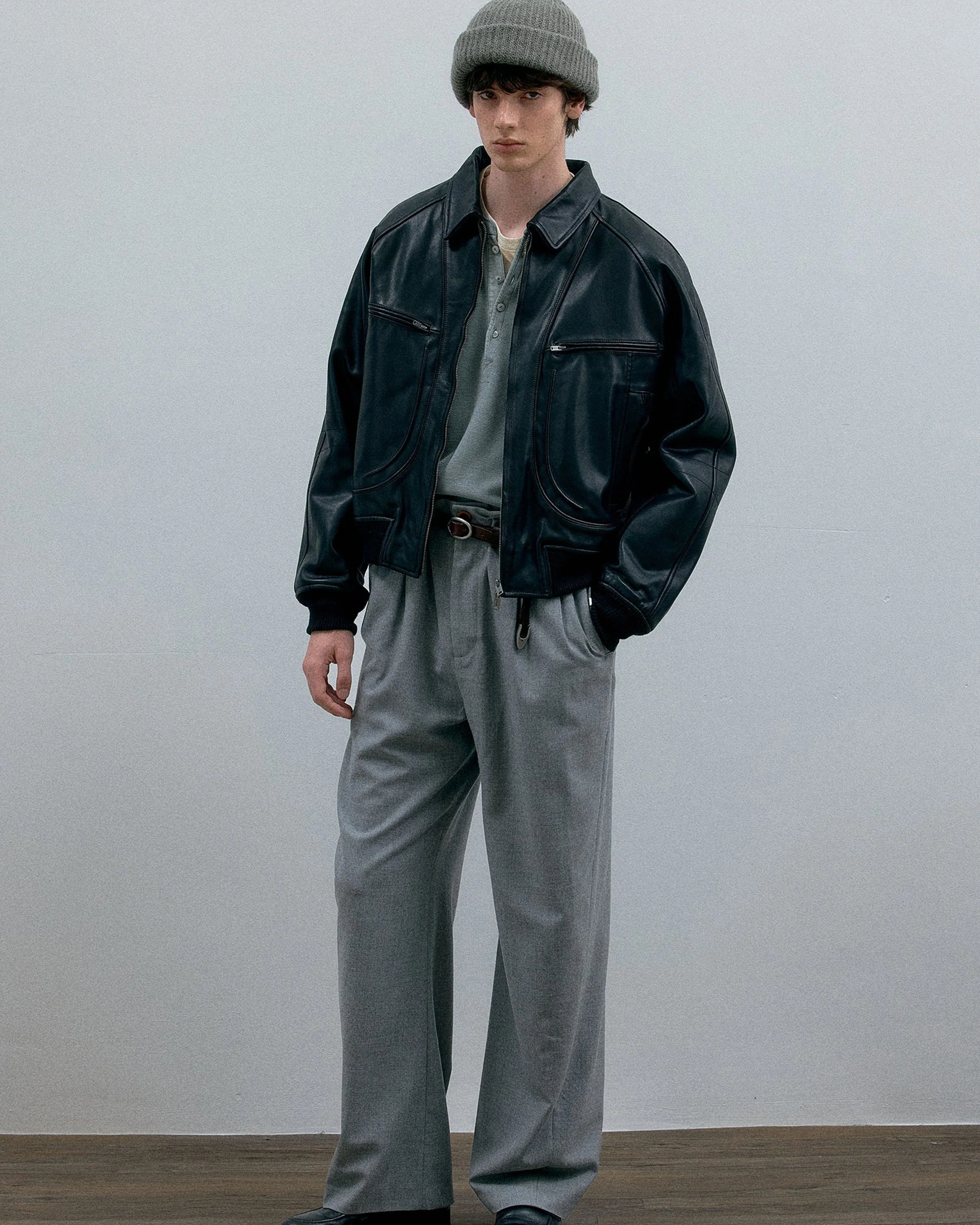 011 - Moccasin Memory Faded A-2 Leather Jacket - Image 5