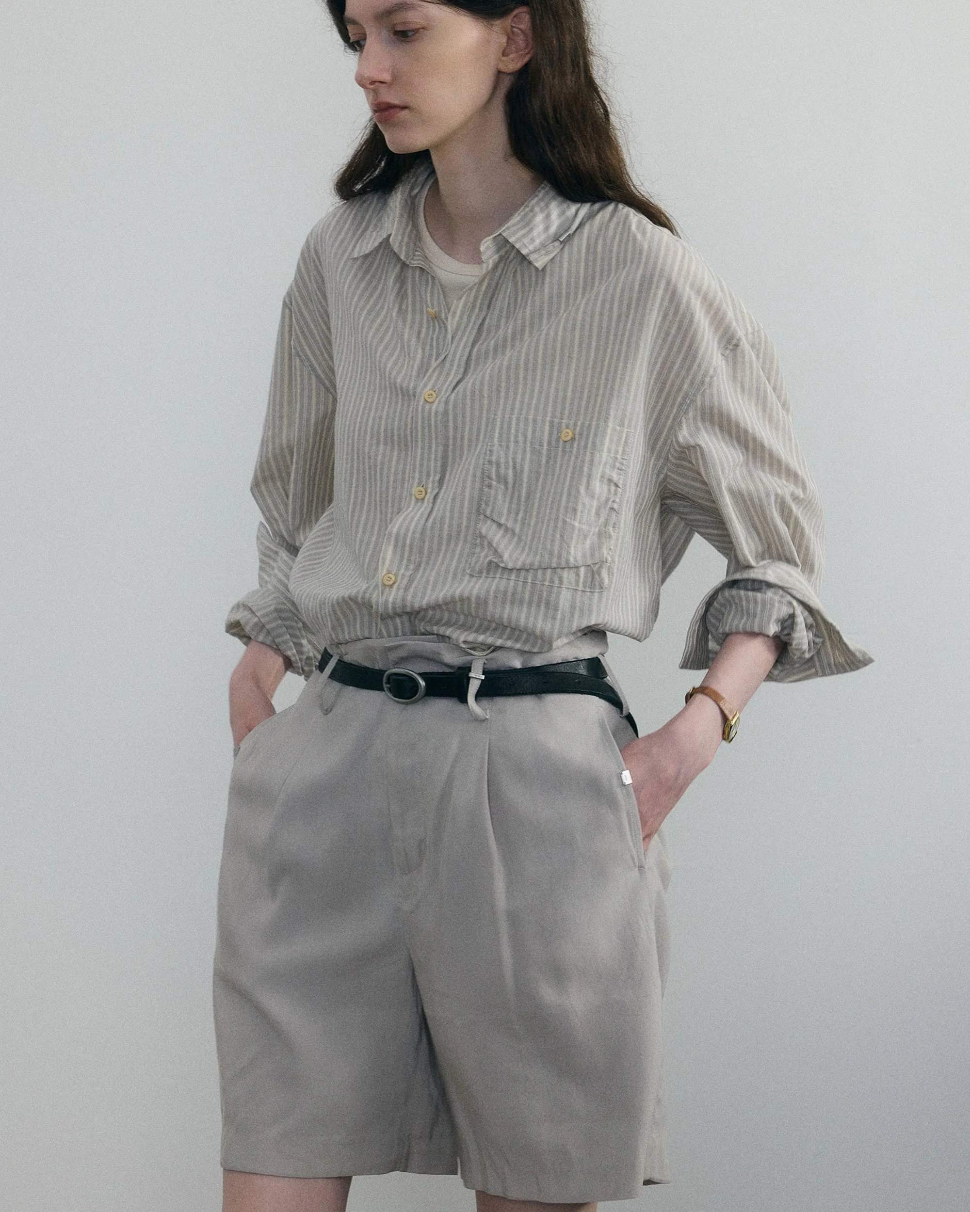 011 - Vrille Fold-Over Tailored Shorts - Image 8