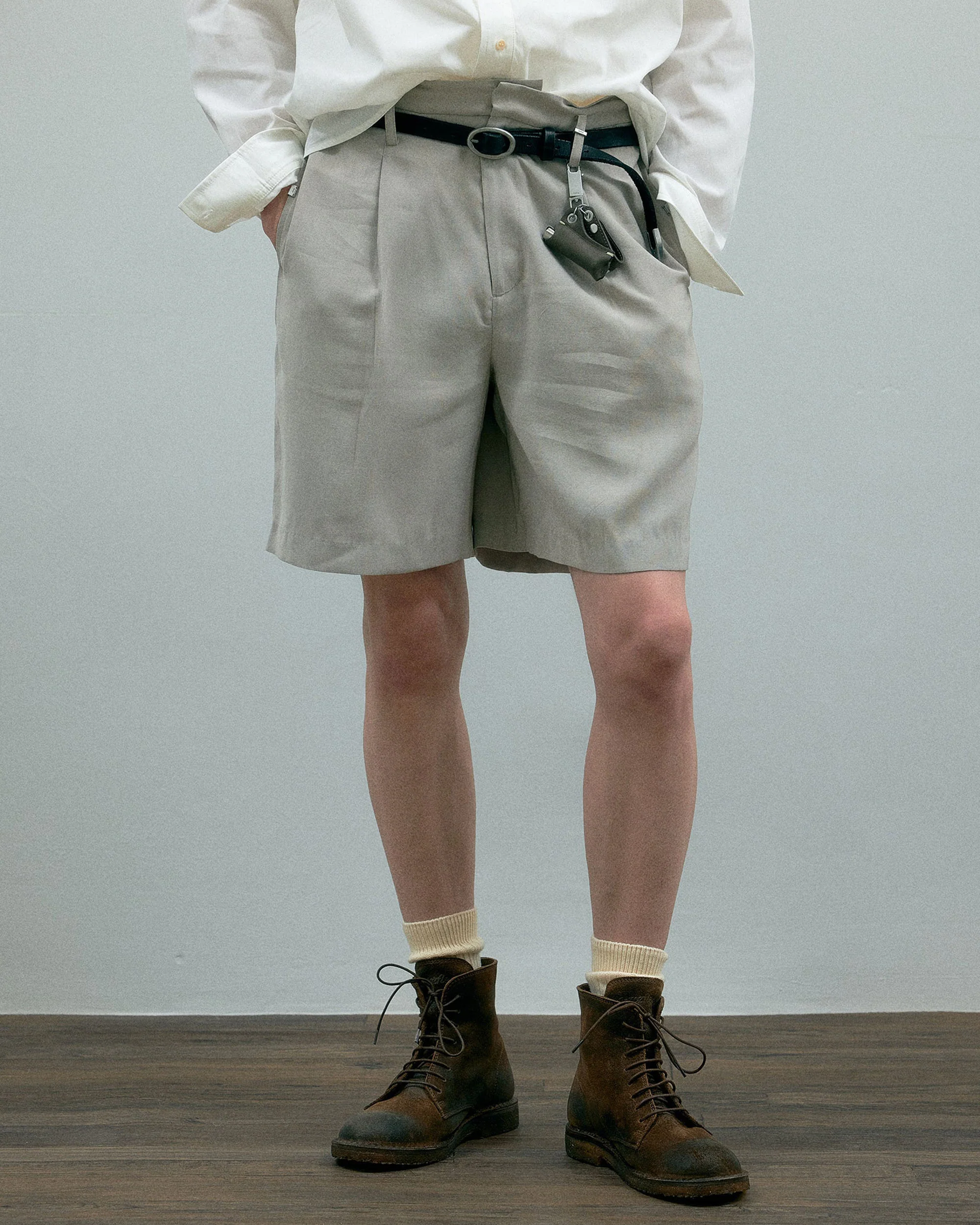 011 - Vrille Fold-Over Tailored Shorts - Image 9