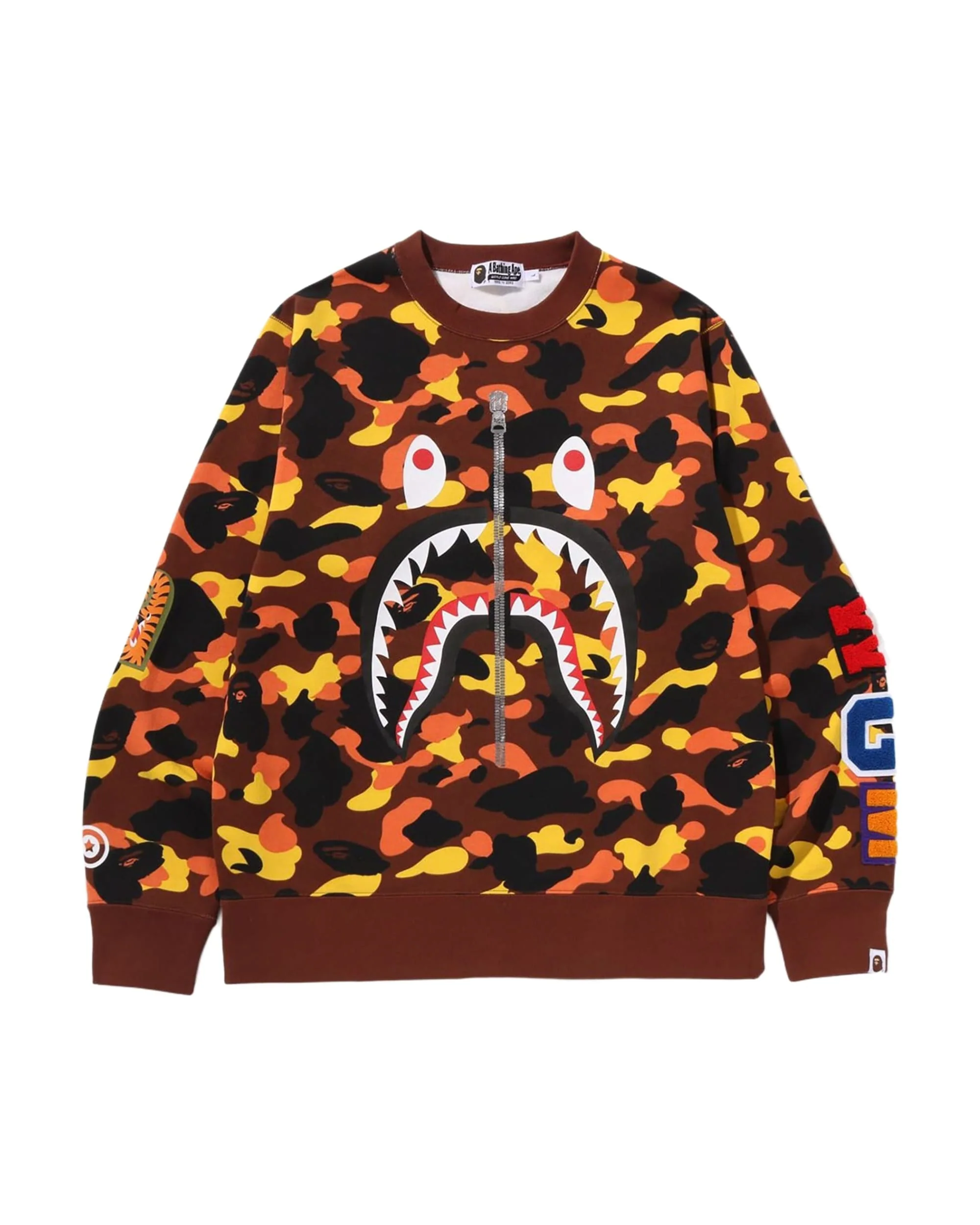 1ST CAMO SHARK CREWNECK SWEATSHIRT MENS - Image 6