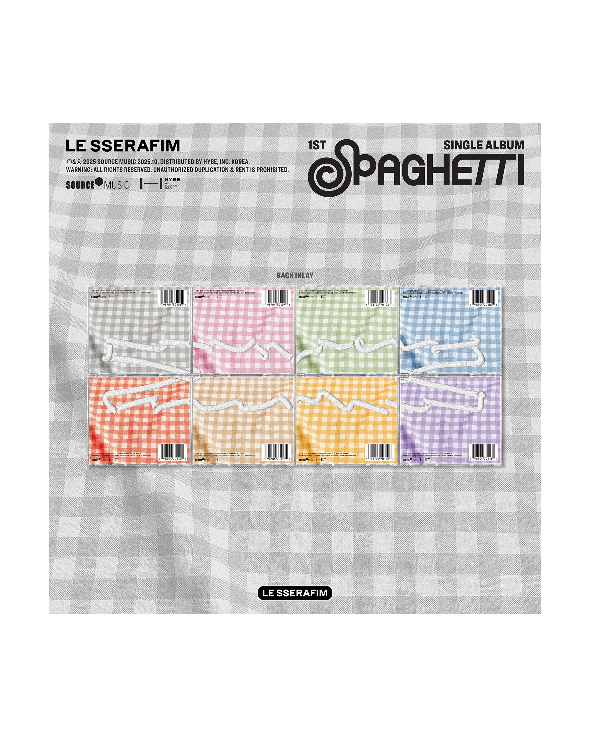 1st Single Album 'SPAGHETTI' Single CD (Mushroom ver.) - Image 3