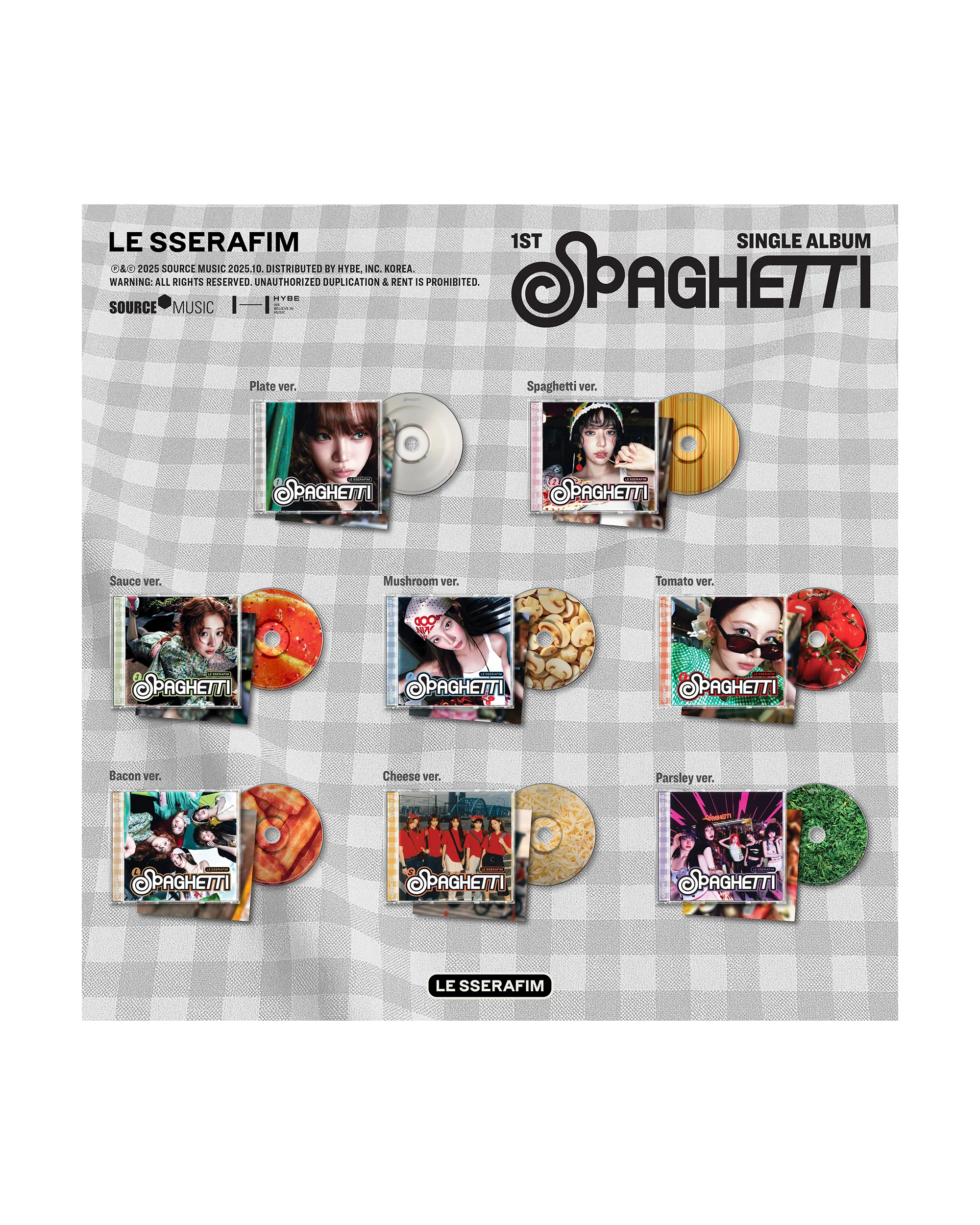 1st Single Album 'SPAGHETTI' Single CD (Sauce ver.) - Image 3