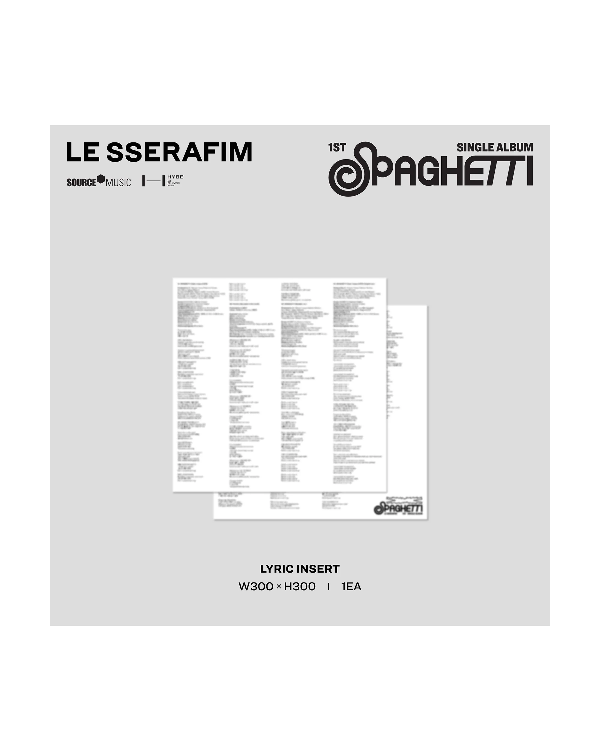 1st Single Album "SPAGHETTI" Vinyl [Neon Yellow] - Image 7