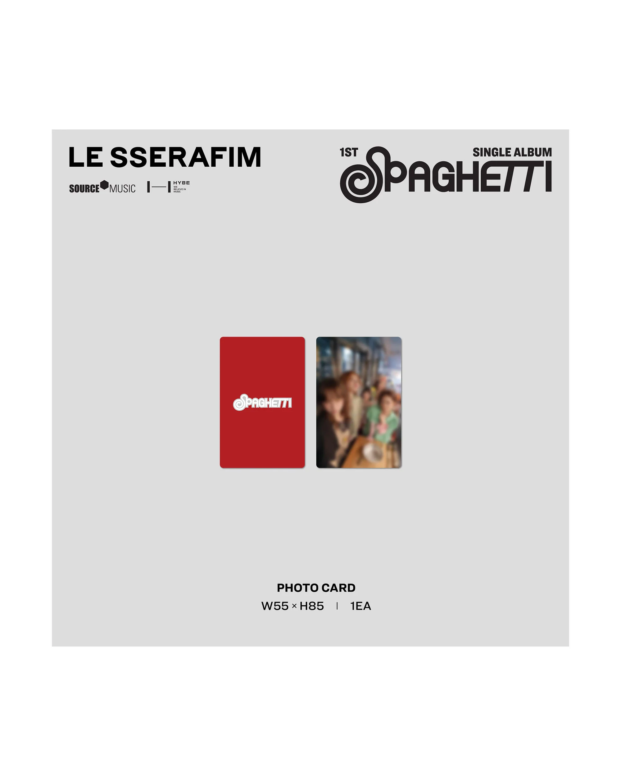 1st Single Album "SPAGHETTI" Vinyl [Tomato Red] - Image 3