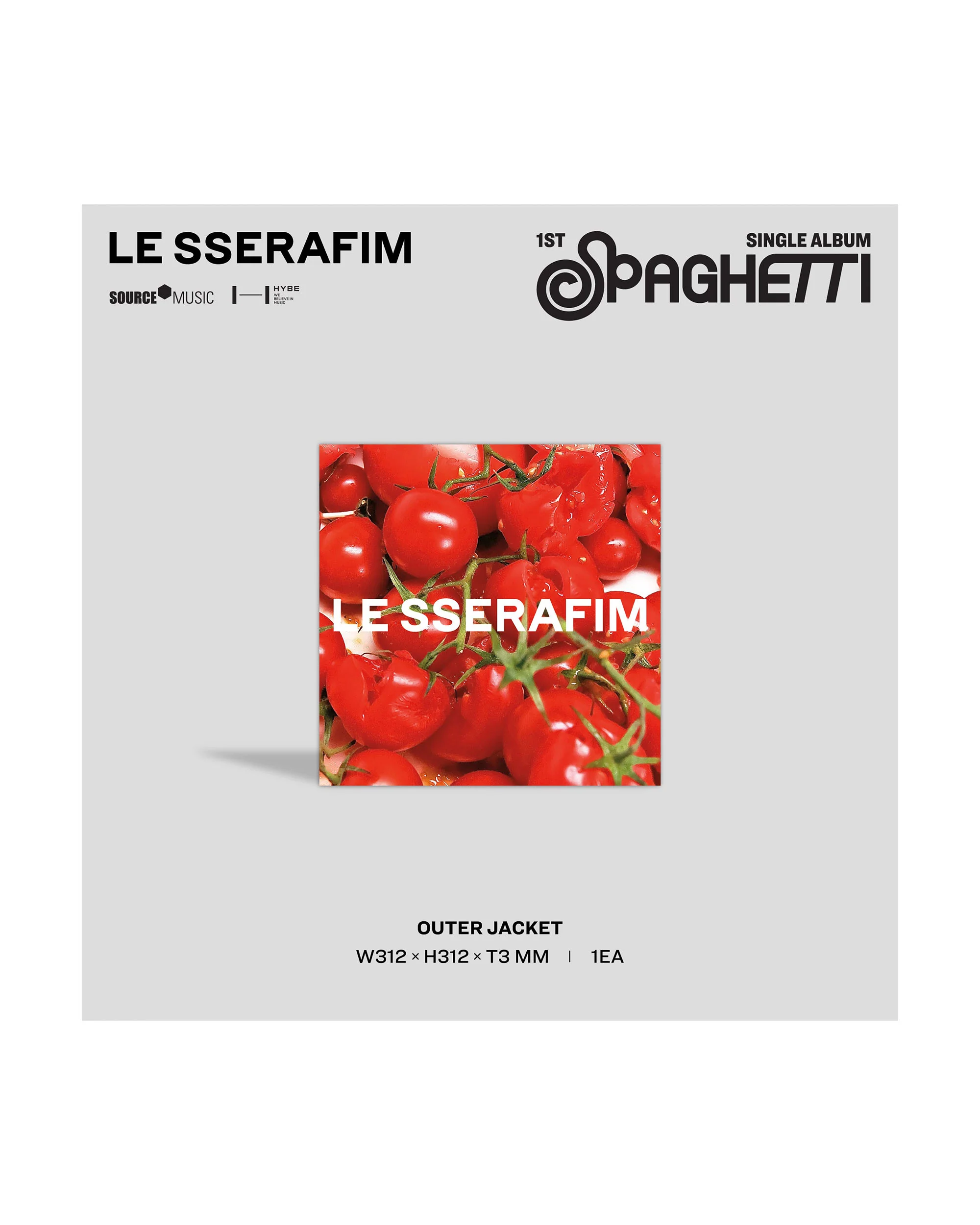 1st Single Album "SPAGHETTI" Vinyl [Tomato Red] - Image 5