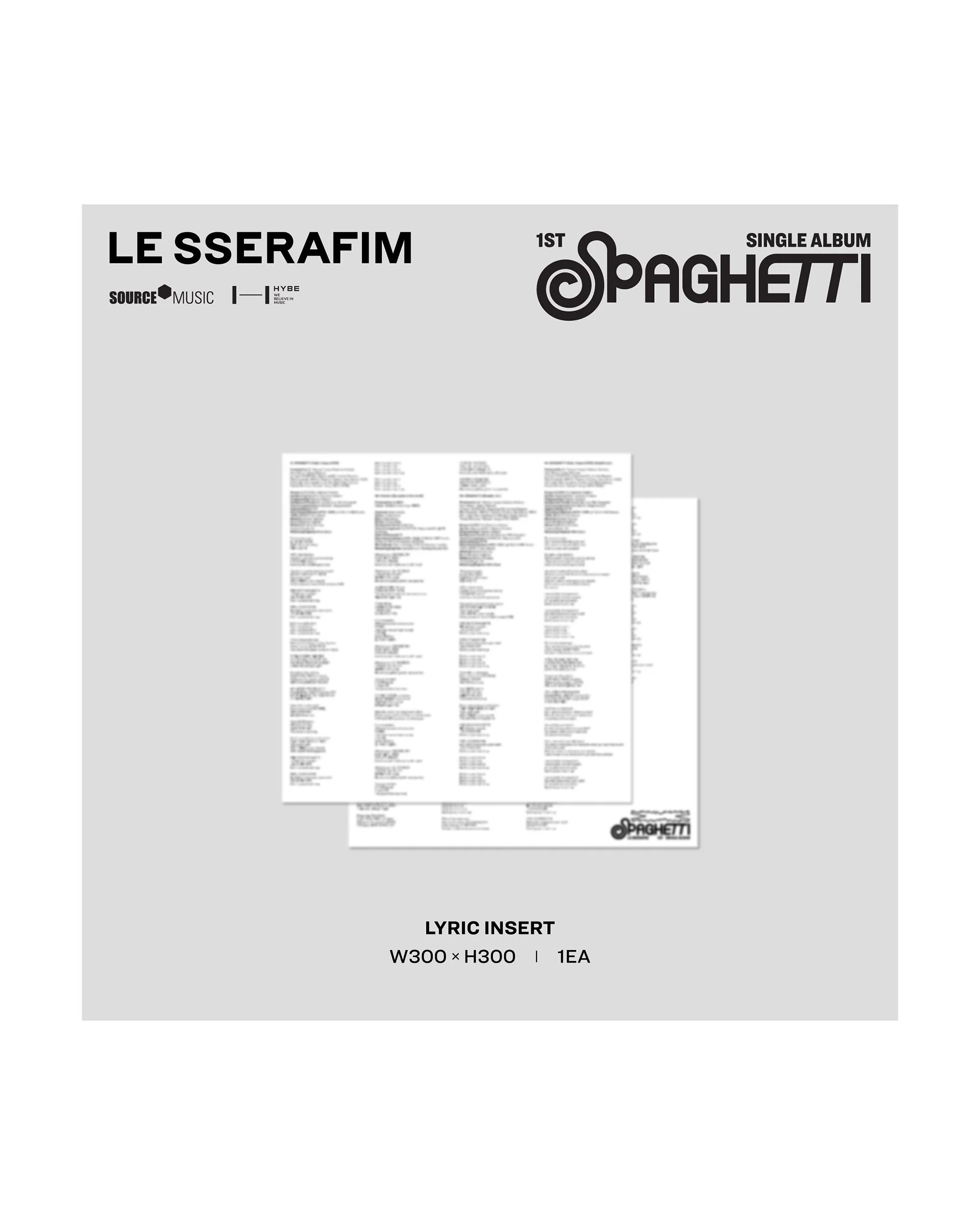 1st Single Album "SPAGHETTI" Vinyl [Tomato Red] - Image 6