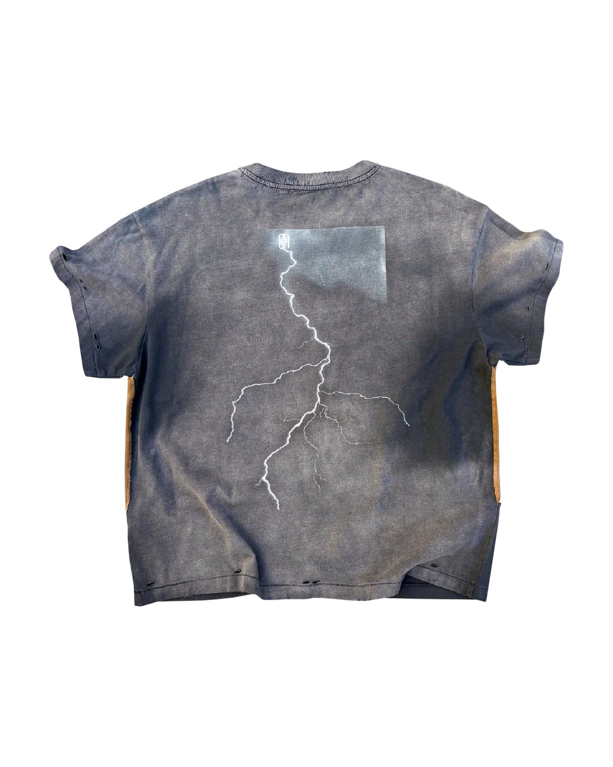 2-IN-1 Distressed Stained Long-sleeve Tee - Image 5