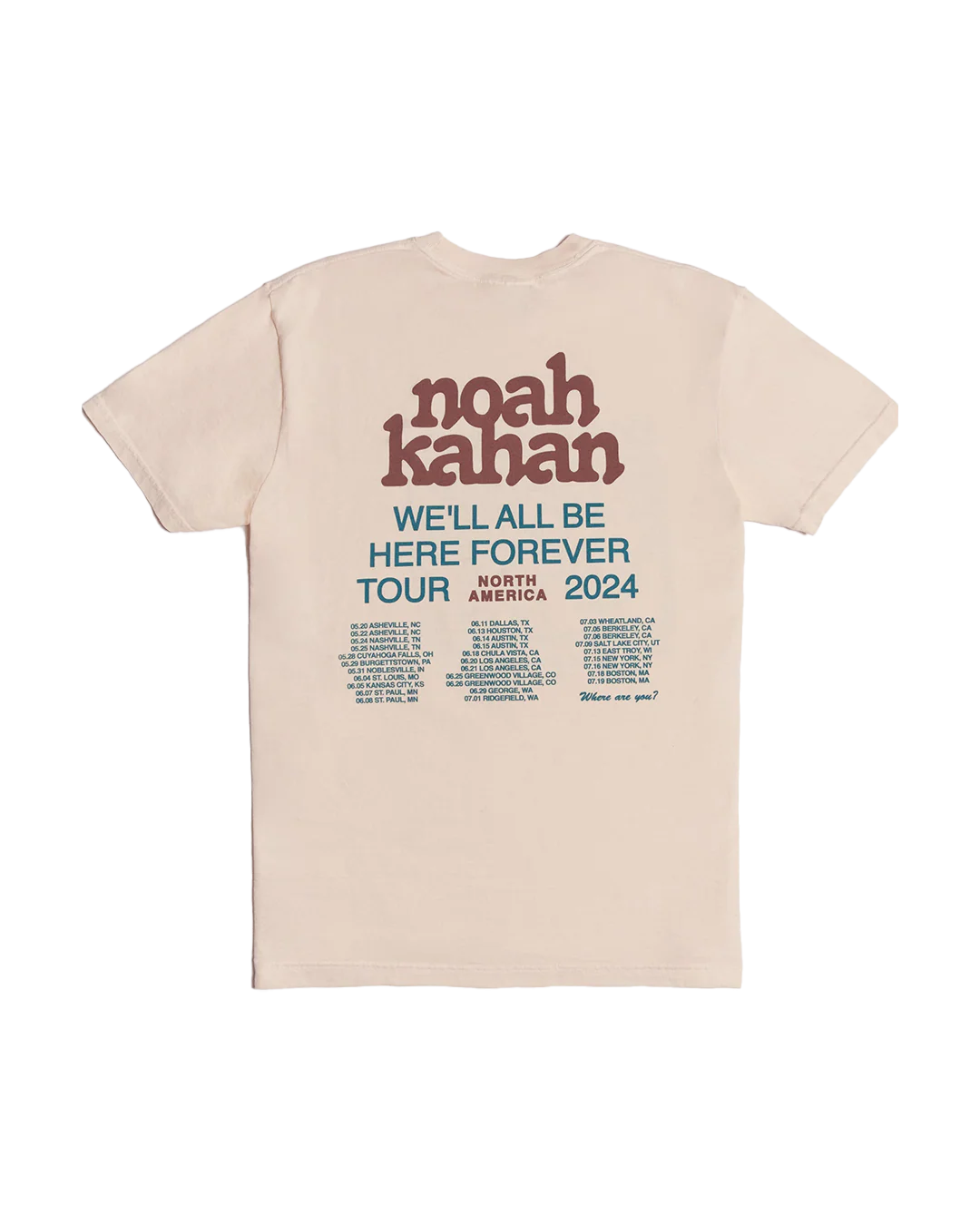 2024 We'll All Be Here Forever Tour Tee - Image 2
