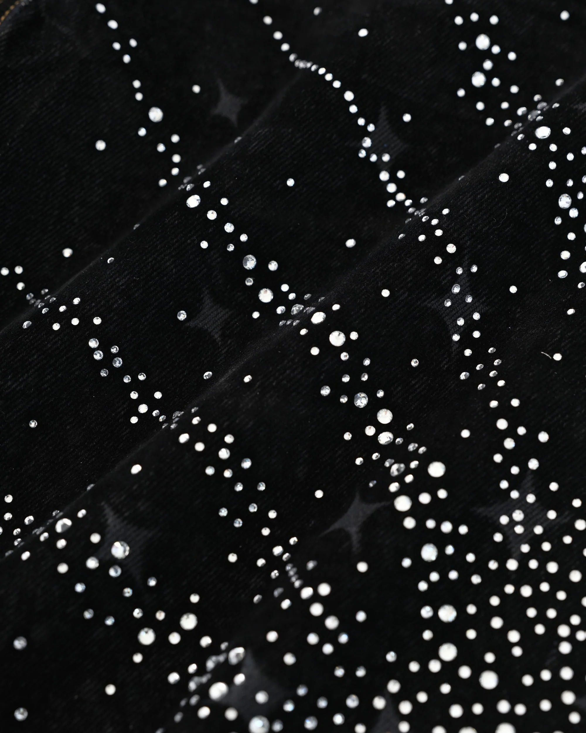 20K Diamond Starlight Denim Shorts in Black - Image 9