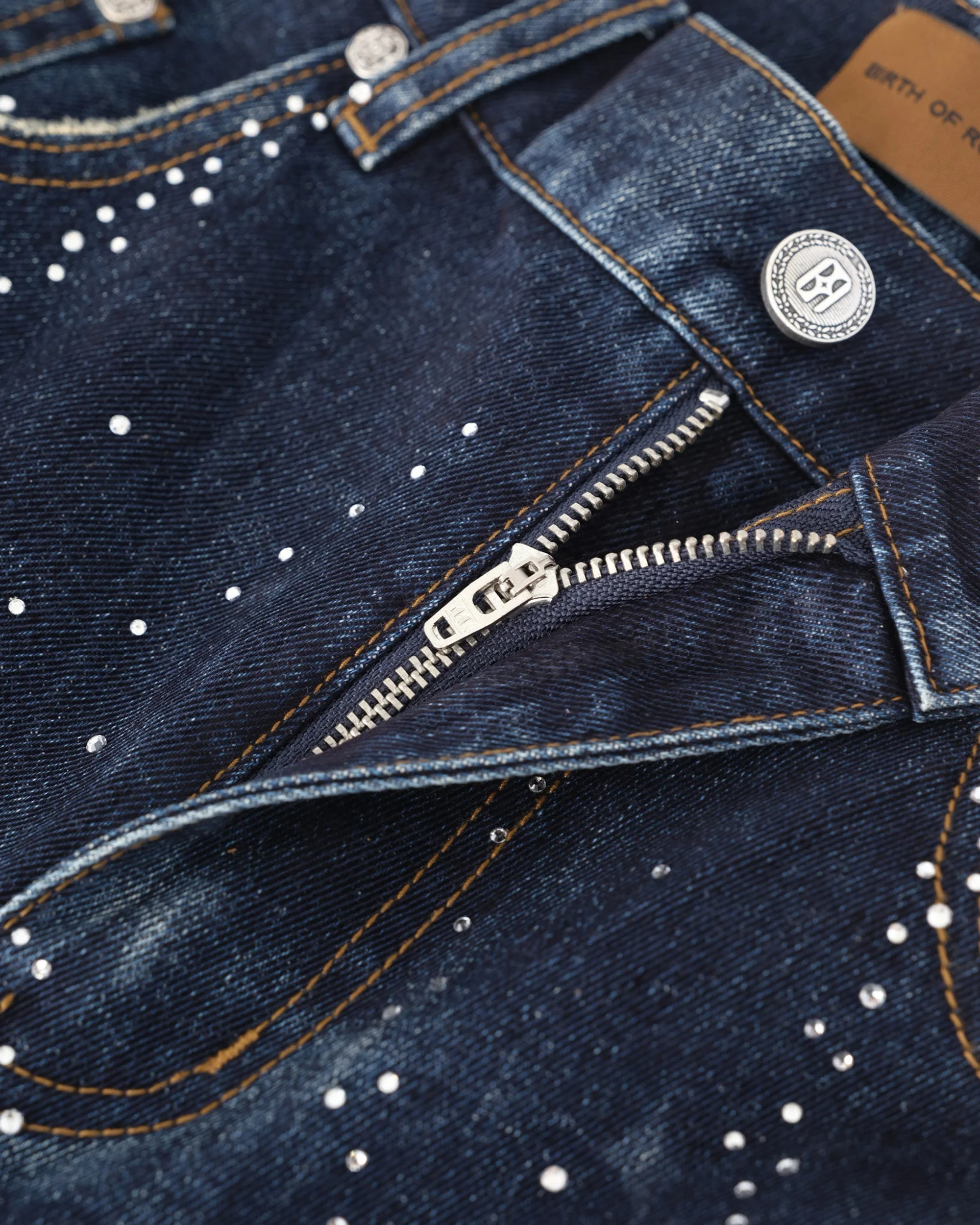 20K Diamond Starlight Denim Shorts in Blue - Image 4