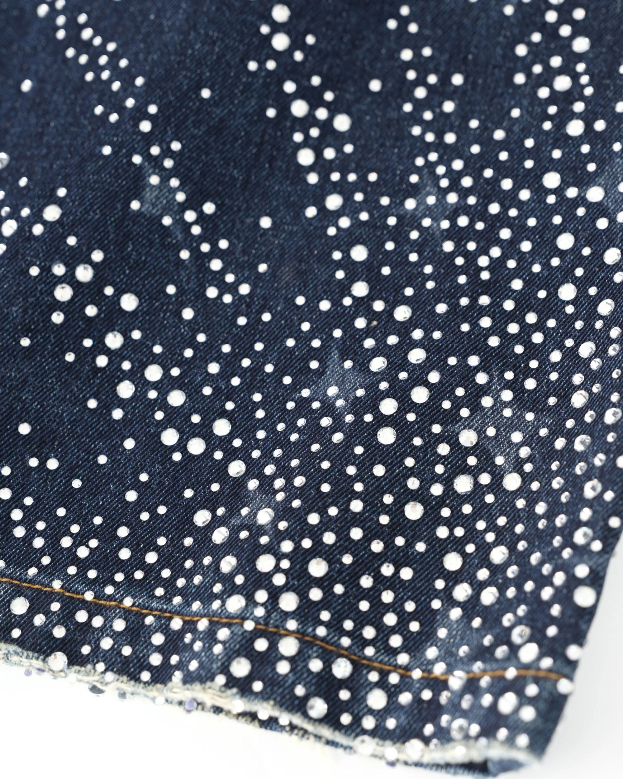 20K Diamond Starlight Denim Shorts in Blue - Image 8