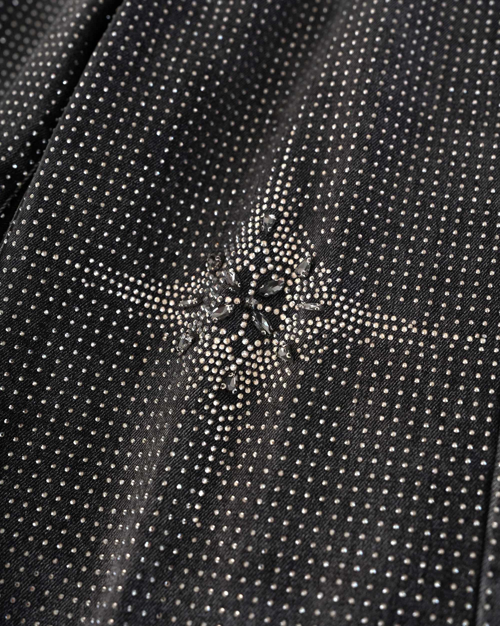 20K Diamond Stellar Denim Pants in Black - Image 8