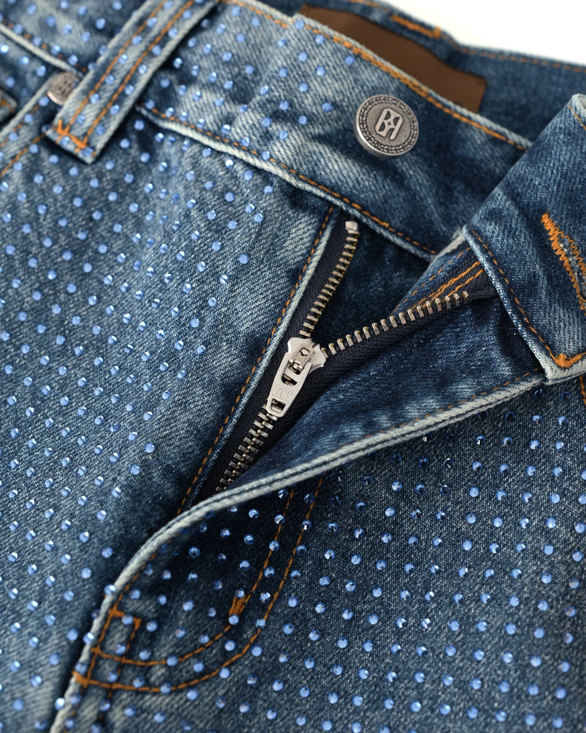 20K Diamond Stellar Denim Pants in Blue - Image 3