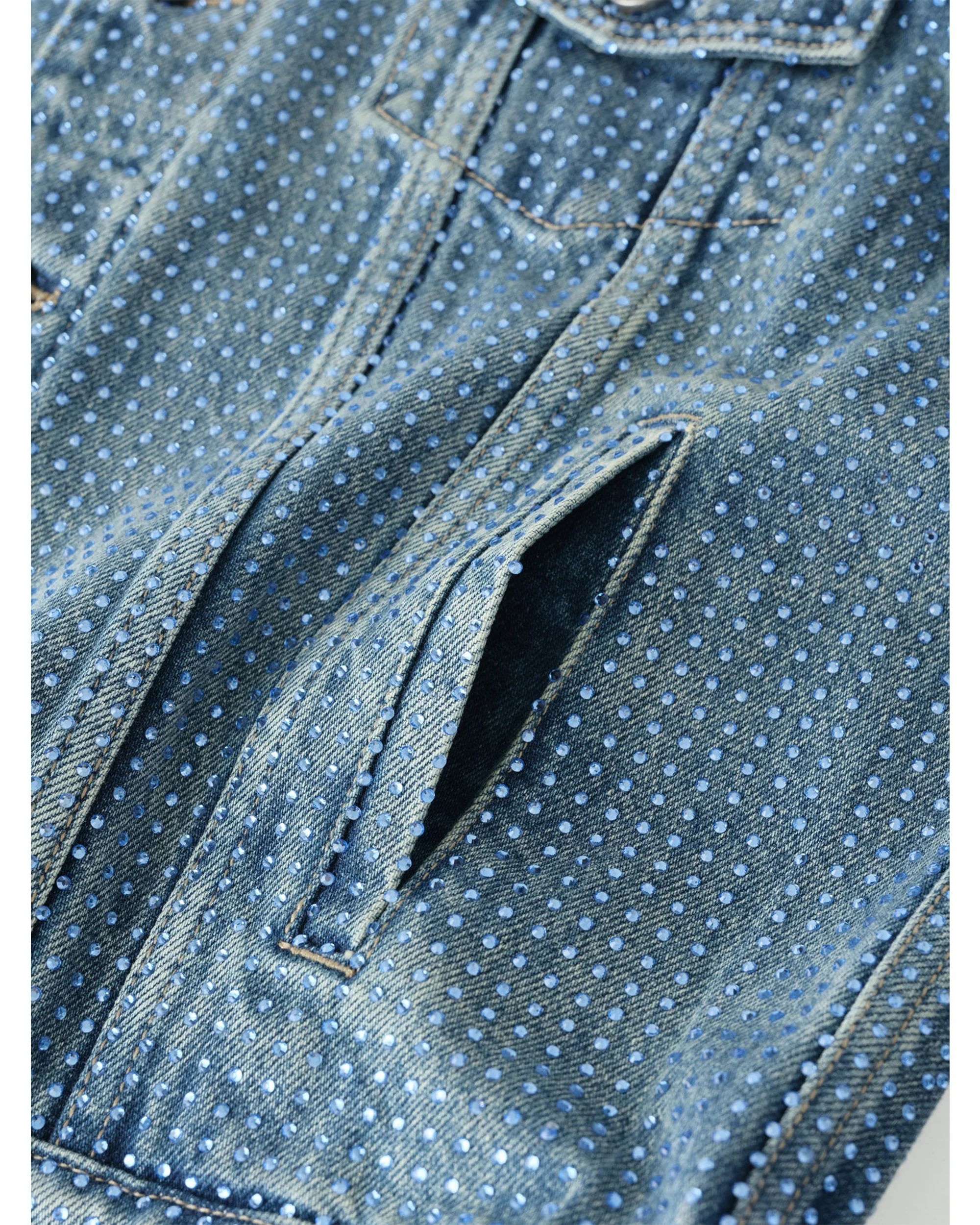 20k Diamond Vine Denim Jacket in BLU - Image 12