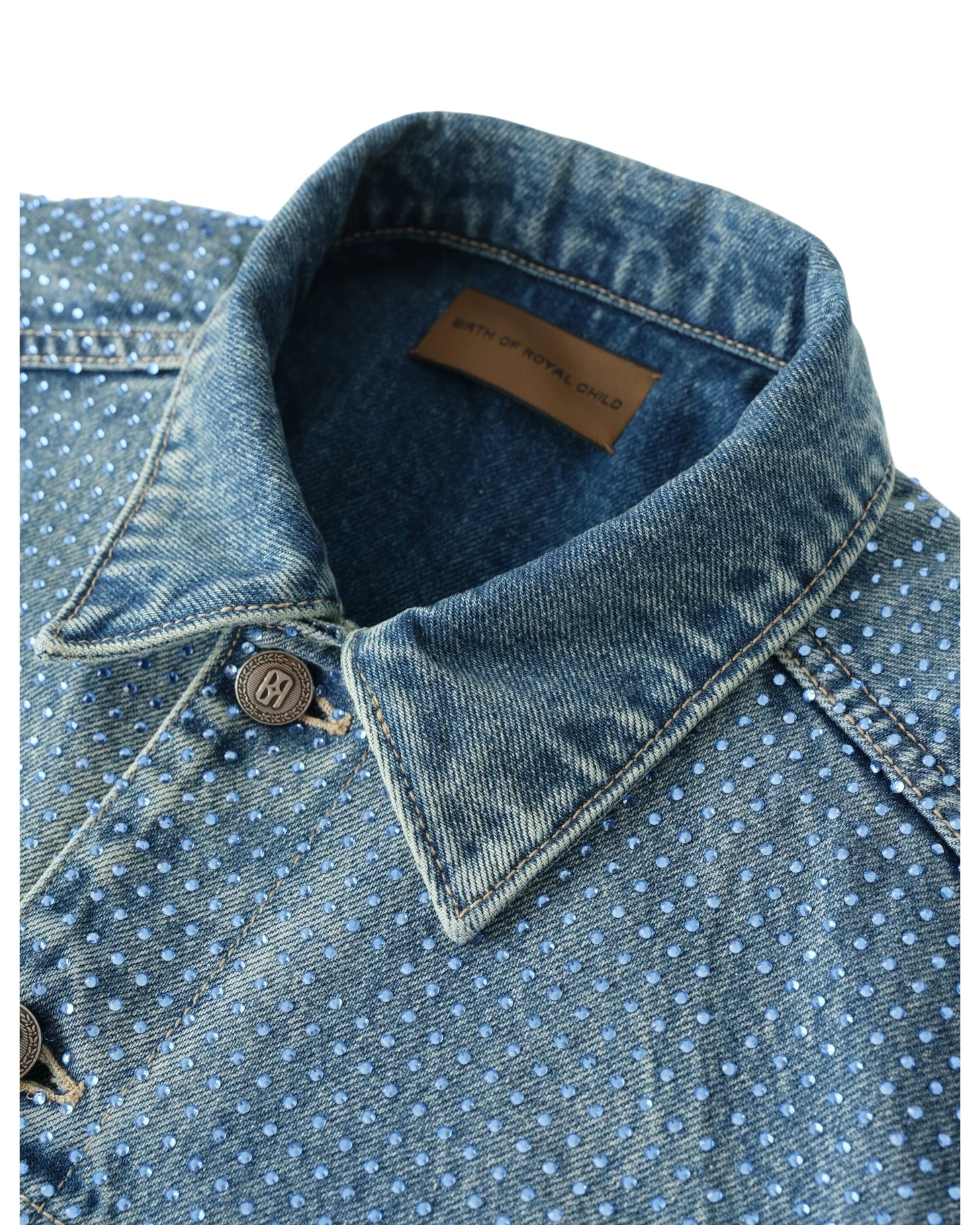 20k Diamond Vine Denim Jacket in BLU - Image 3