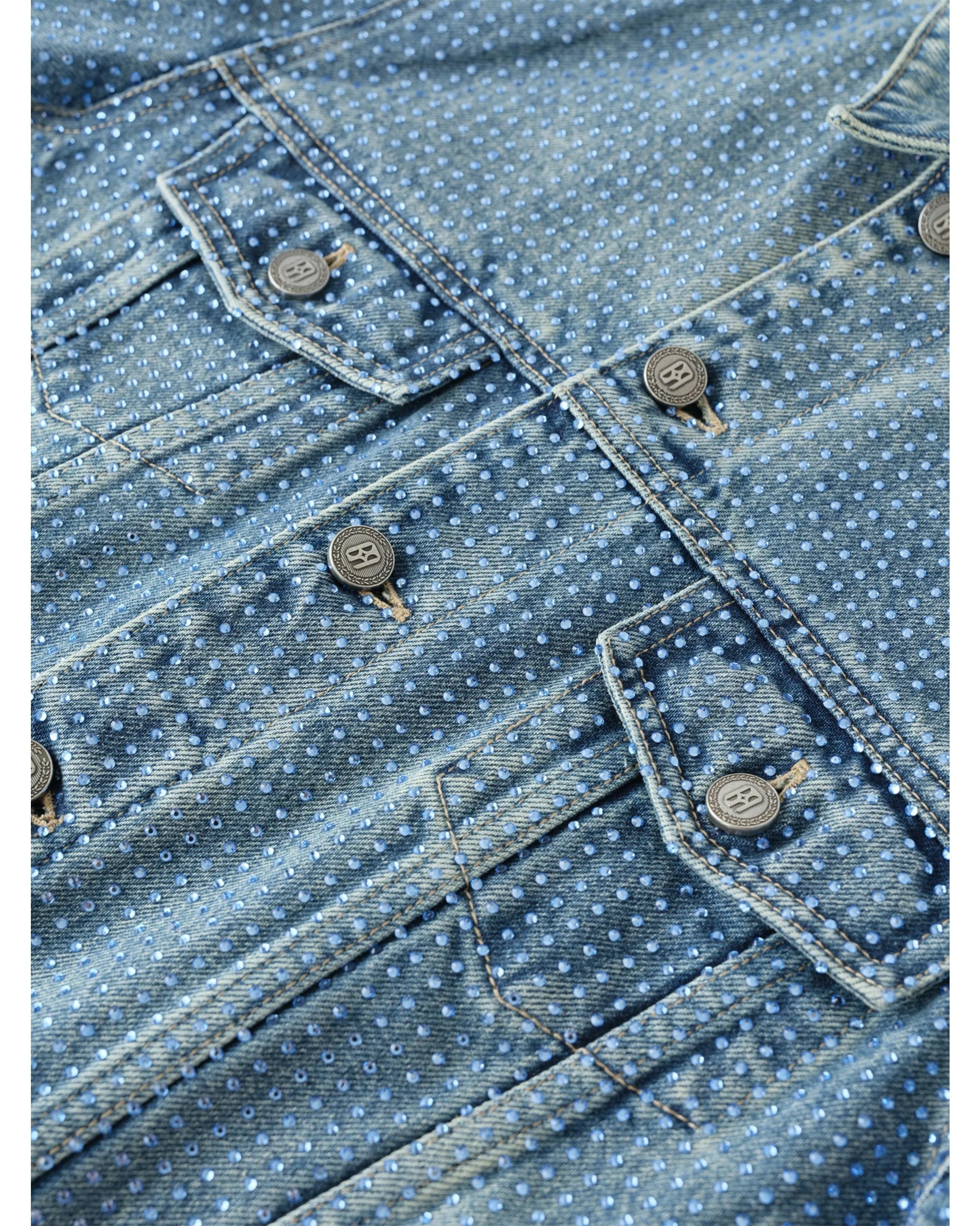 20k Diamond Vine Denim Jacket in BLU - Image 4