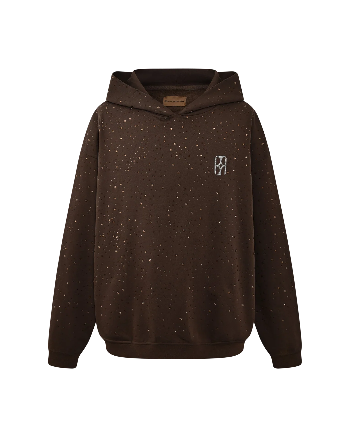 20K Swarovski Diamond Hoodie in Brown