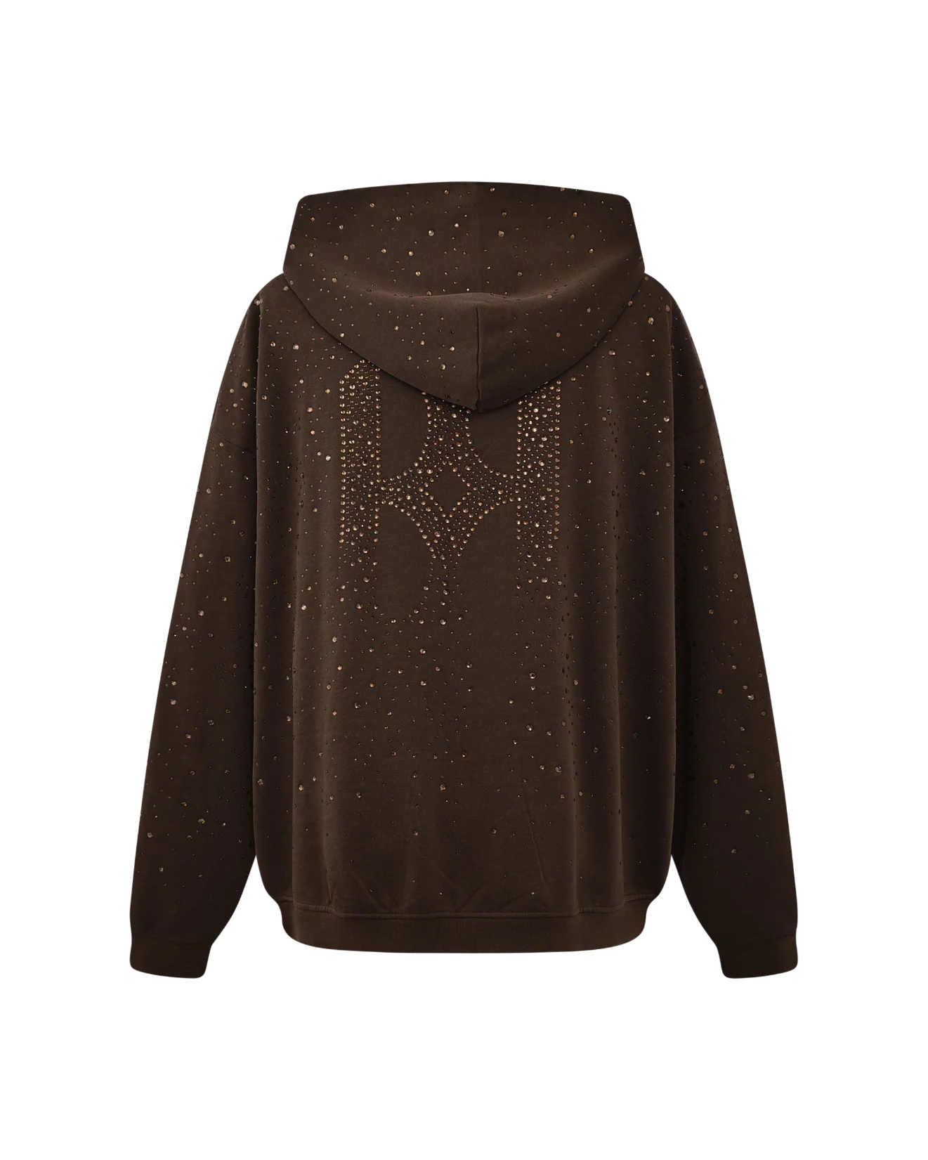 20K Swarovski Diamond Hoodie in Brown - Image 2