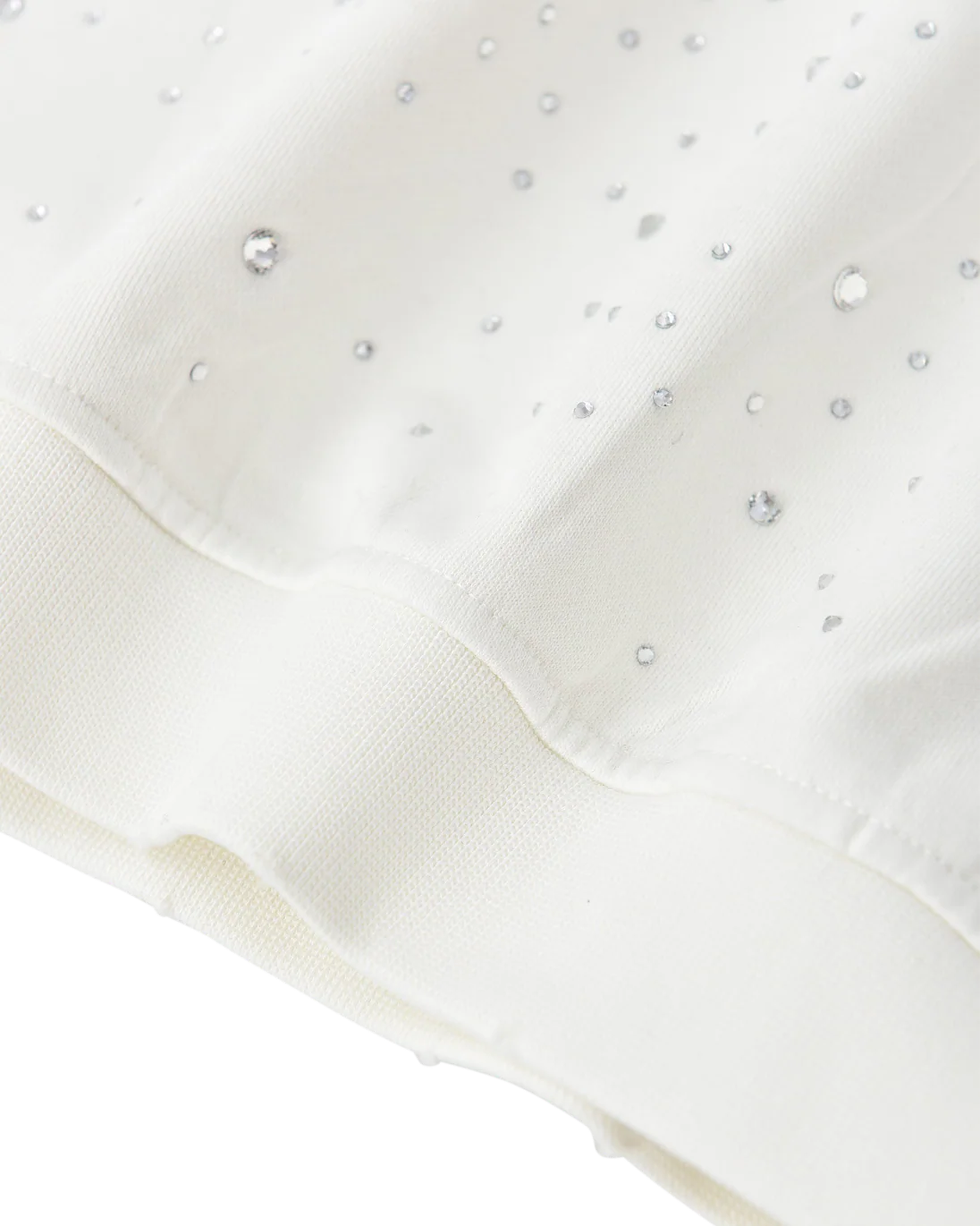 20K Swarovski Diamond Hoodie in White - Image 6