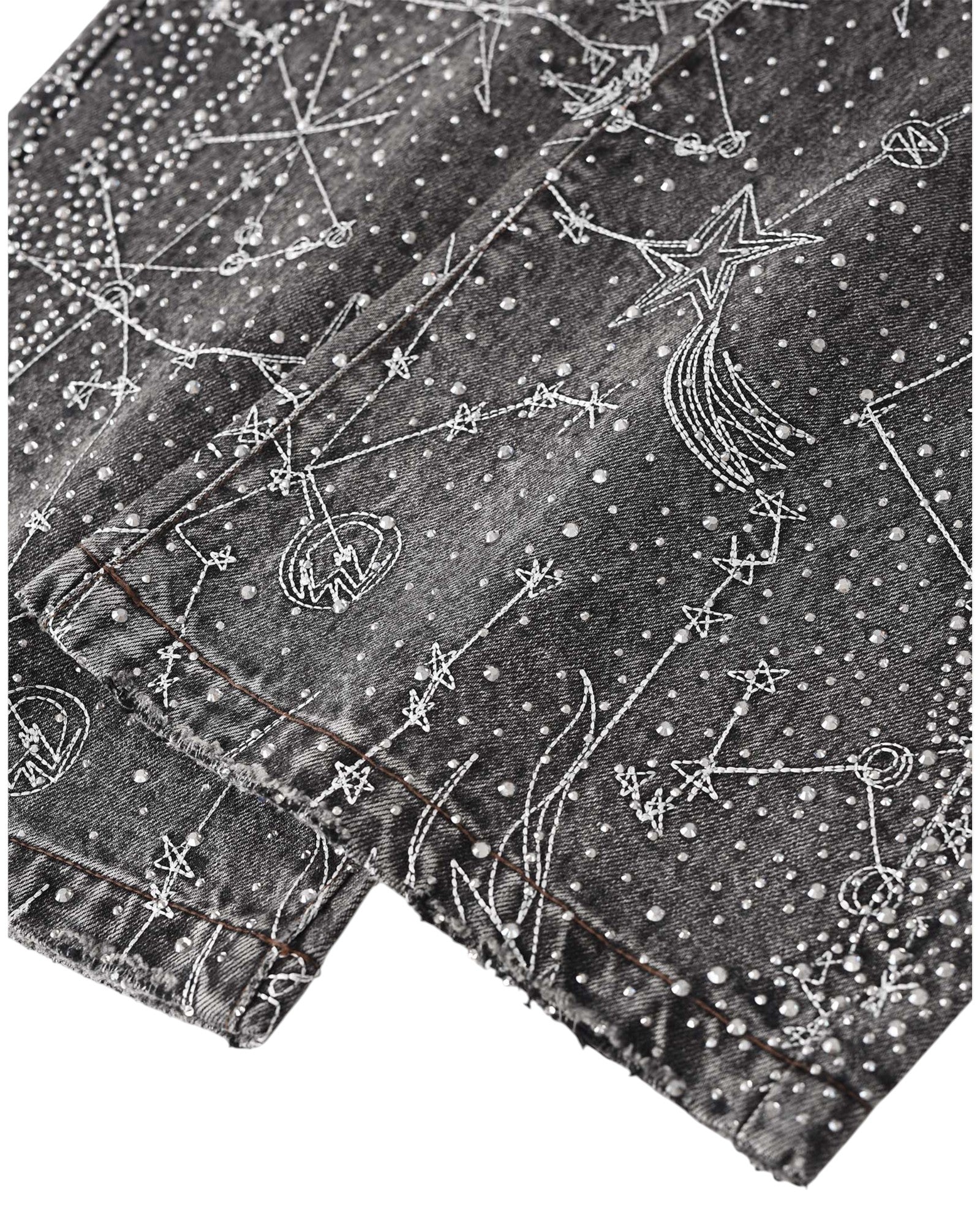 20K Zodiac Diamond Denim Pants in BLK - Image 13