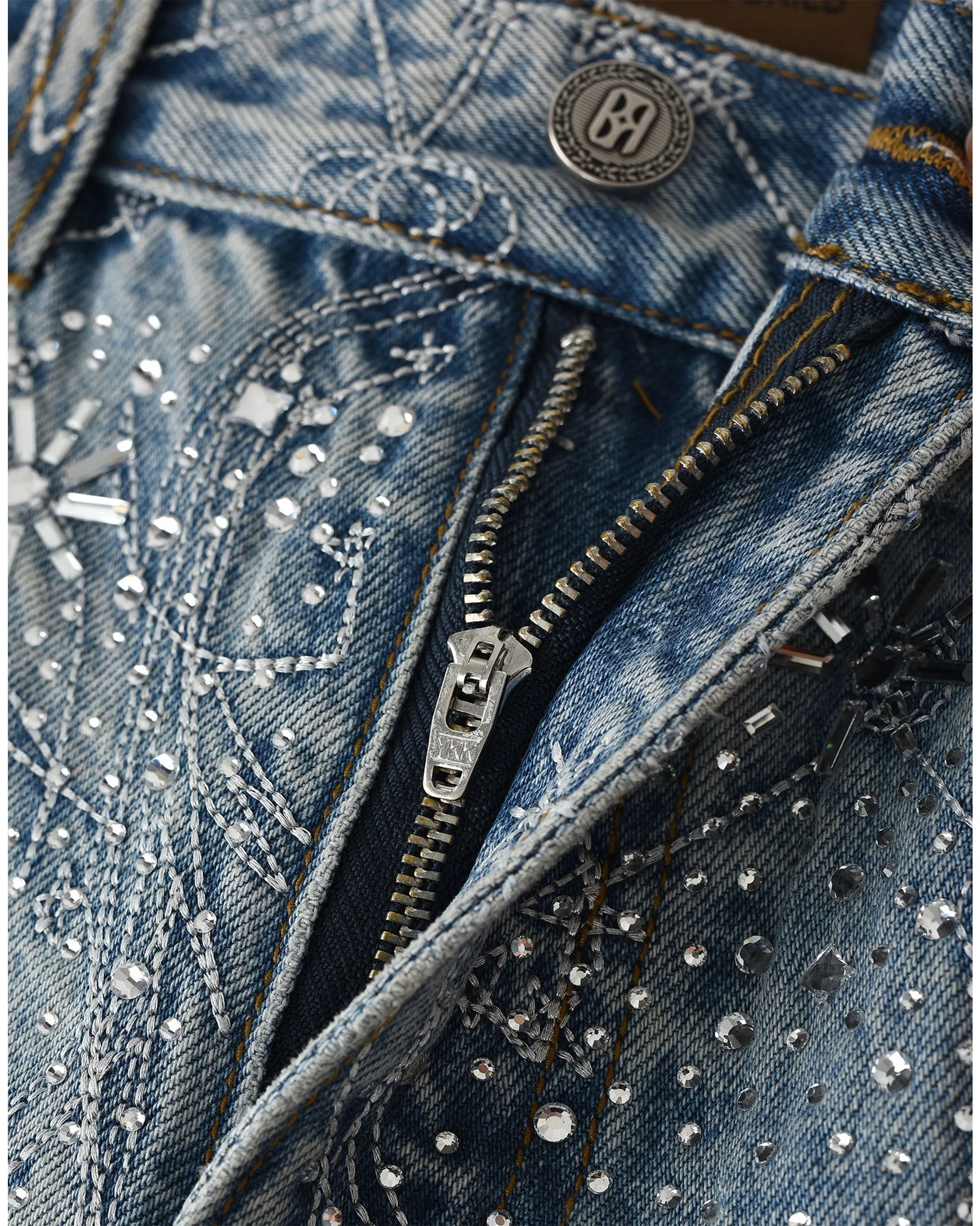 20K Zodiac Diamond Denim Pants in BLU - Image 10