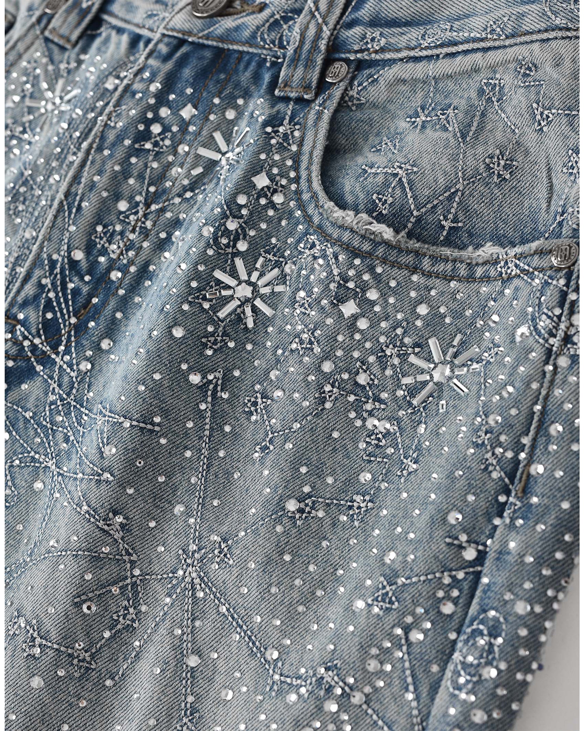 20K Zodiac Diamond Denim Pants in BLU - Image 6