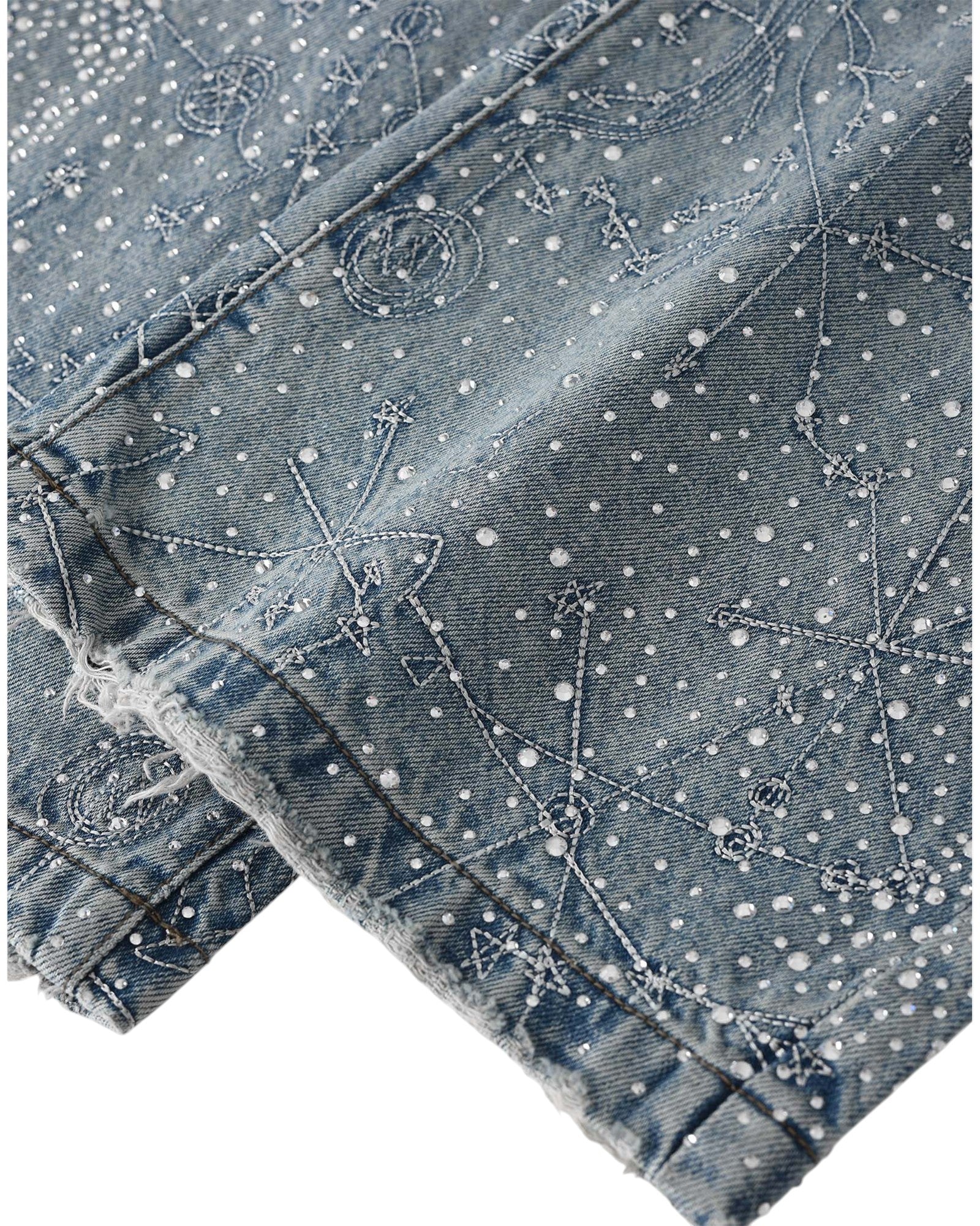 20K Zodiac Diamond Denim Pants in BLU - Image 9