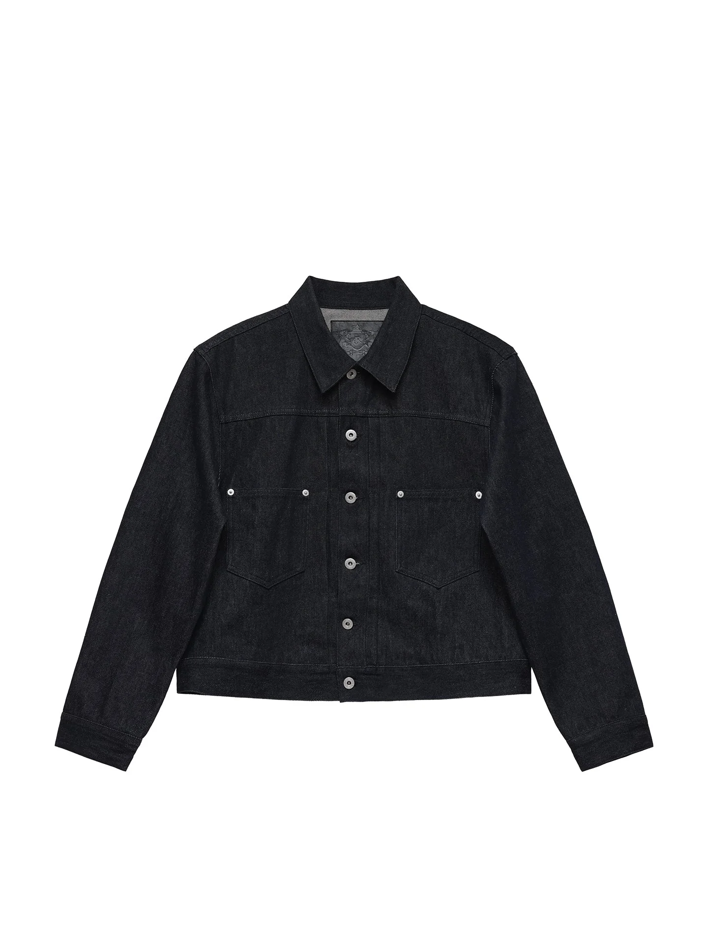 6CRAYON 11.3oz Indigo Blue Non-Fade Short Denim Jacket - Image 11