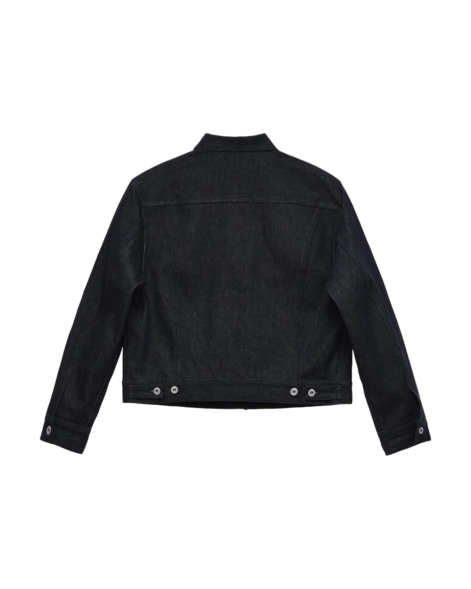 6CRAYON 11.3oz Indigo Blue Non-Fade Short Denim Jacket - Image 9