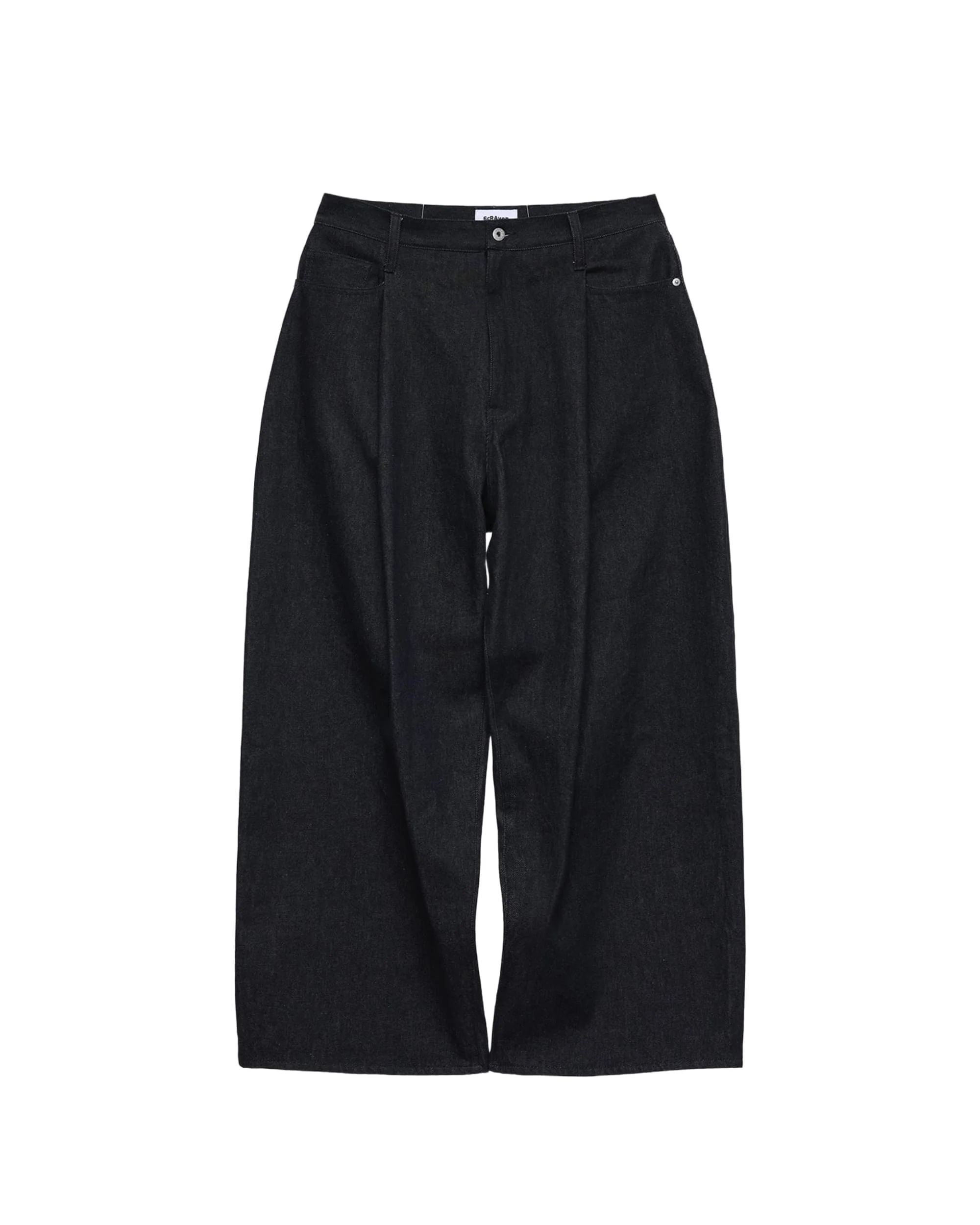 6CRAYON 11.3oz Indigo Blue Non-Fade Wide-Leg Baggy Denim Pants