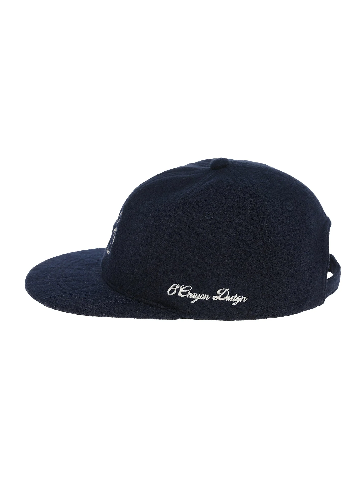 6CRAYON Autumn-Winter Classic Embroidered Wool Blend Six-Panel Baseball Cap - Image 15