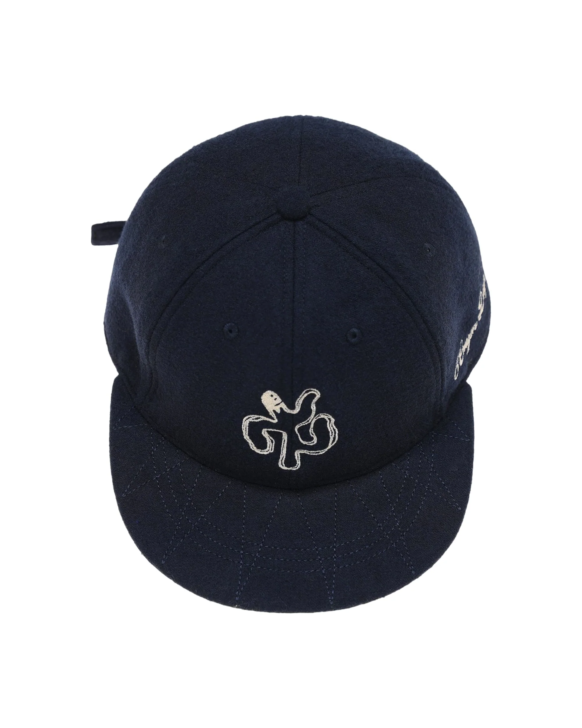 6CRAYON Autumn-Winter Classic Embroidered Wool Blend Six-Panel Baseball Cap - Image 5