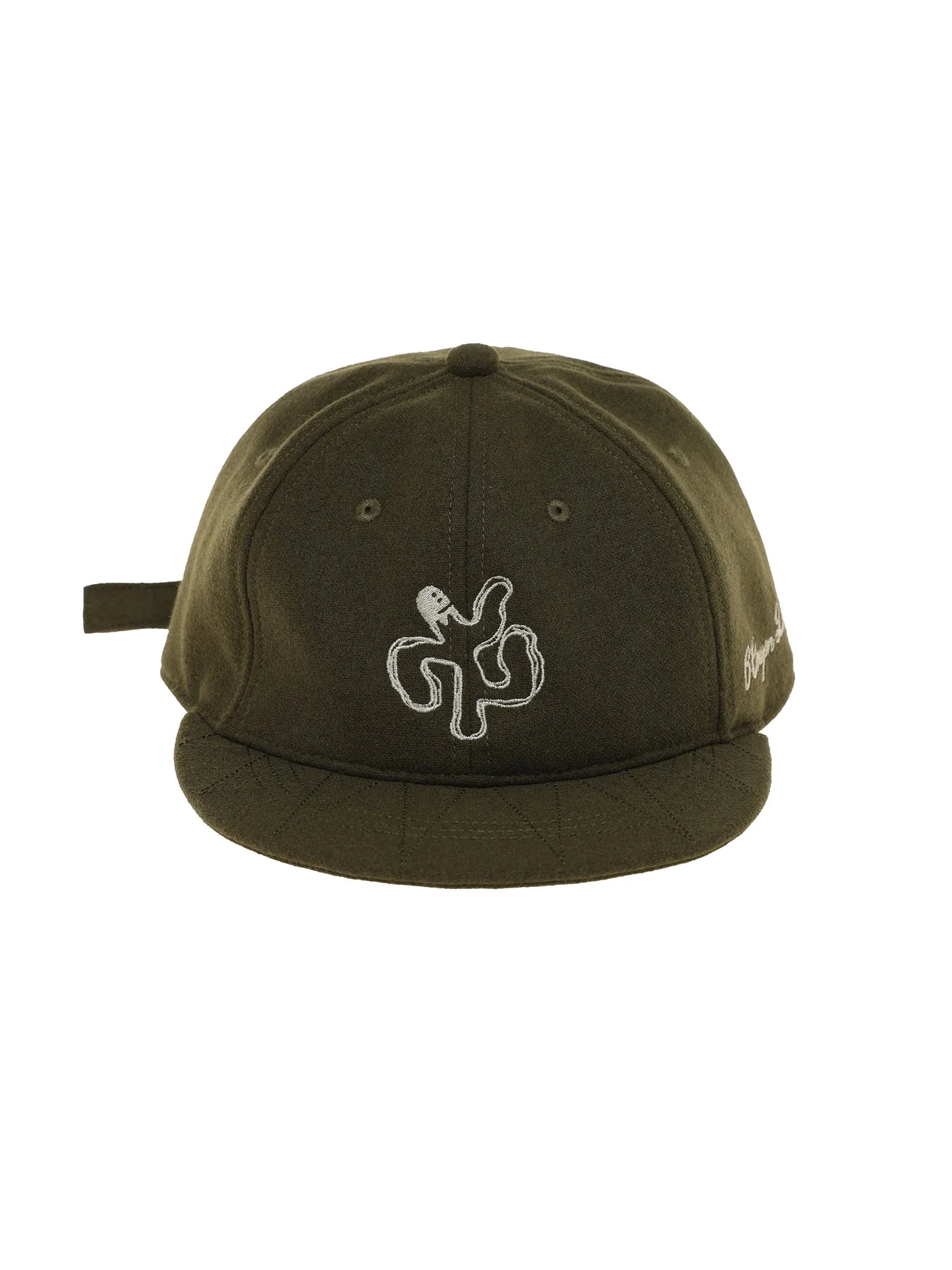 6CRAYON Autumn-Winter Classic Embroidered Wool Blend Six-Panel Baseball Cap - Image 11