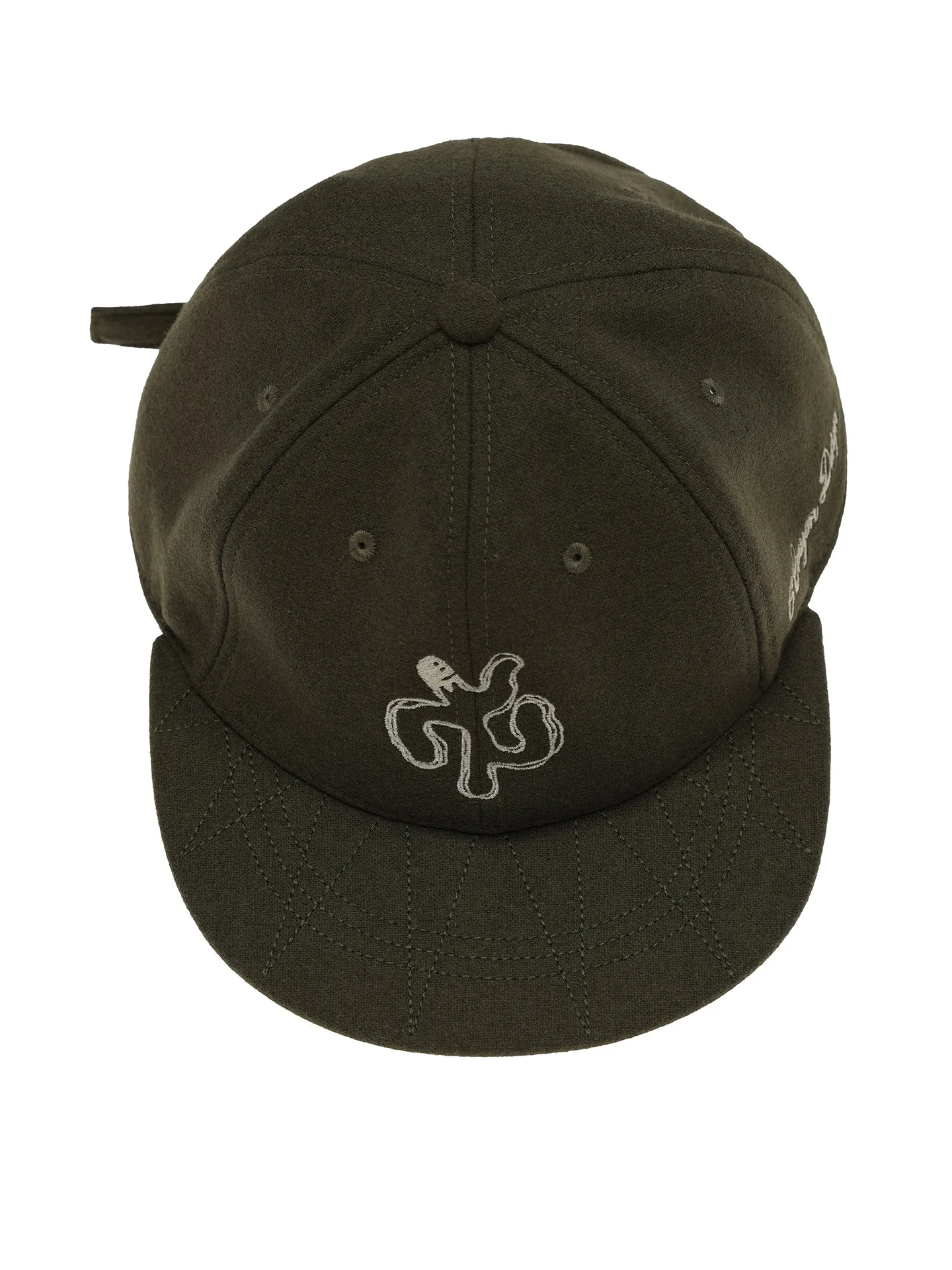 6CRAYON Autumn-Winter Classic Embroidered Wool Blend Six-Panel Baseball Cap - Image 13