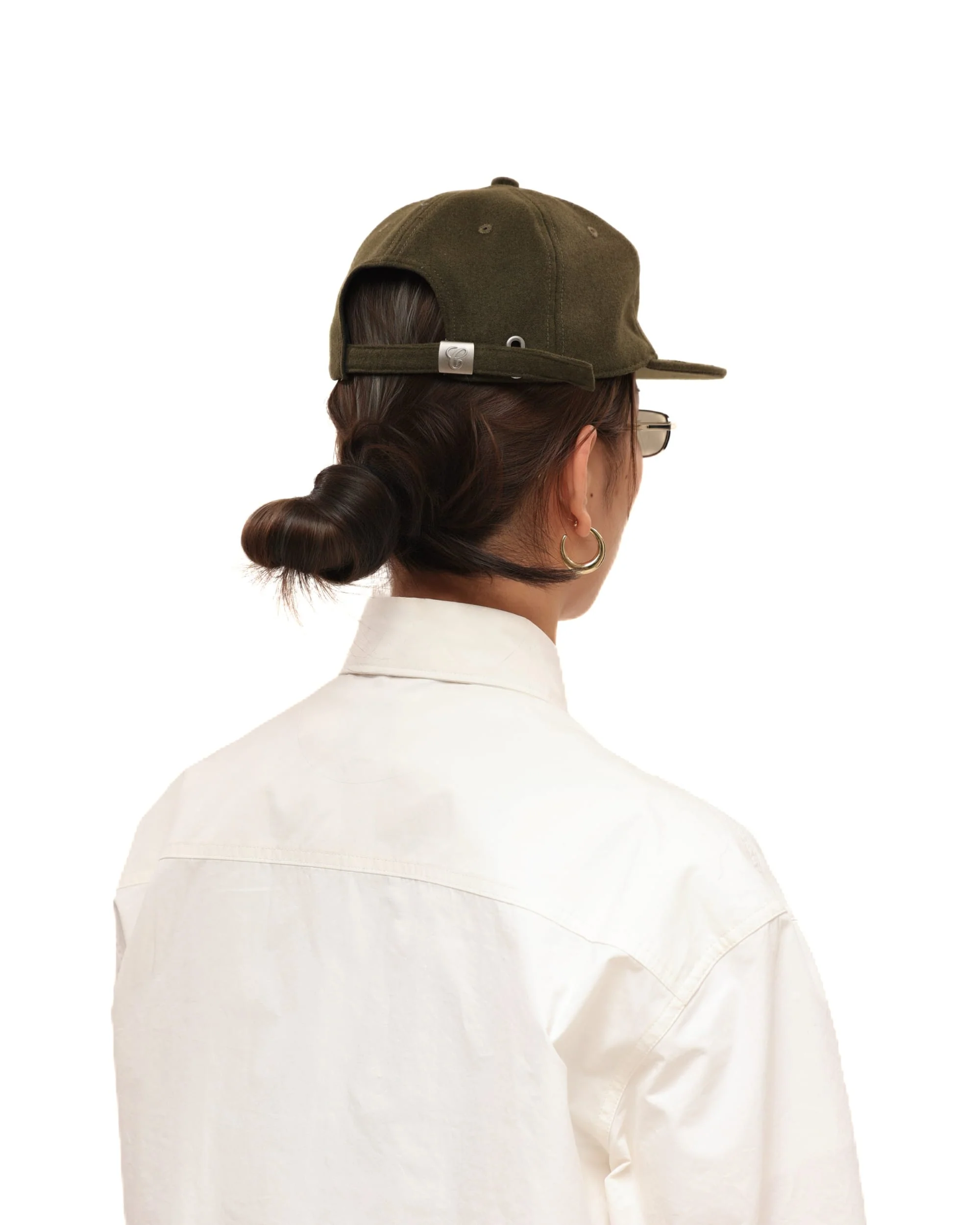 6CRAYON Autumn-Winter Classic Embroidered Wool Blend Six-Panel Baseball Cap - Image 4