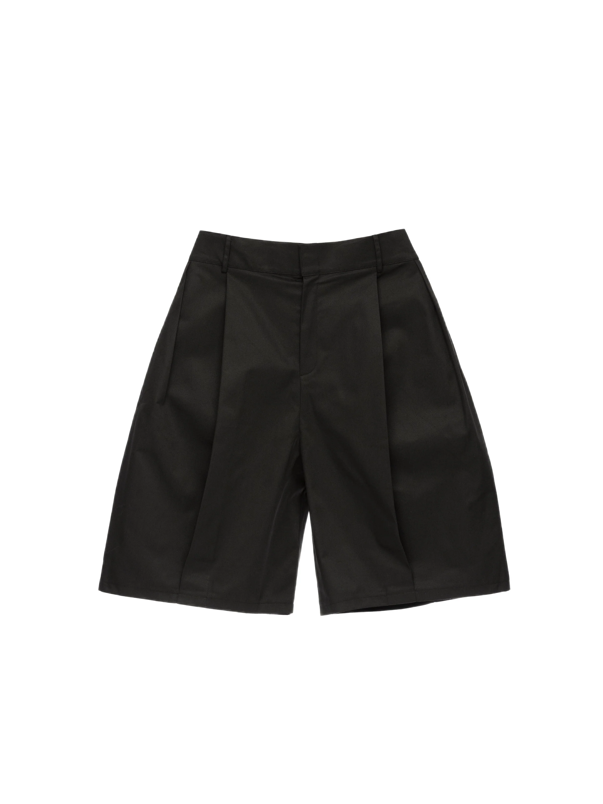 6CRAYON Elastic Waist Wide-Leg Shorts 2.0 – Double Pleated & Loose Fit with Coating - Image 15