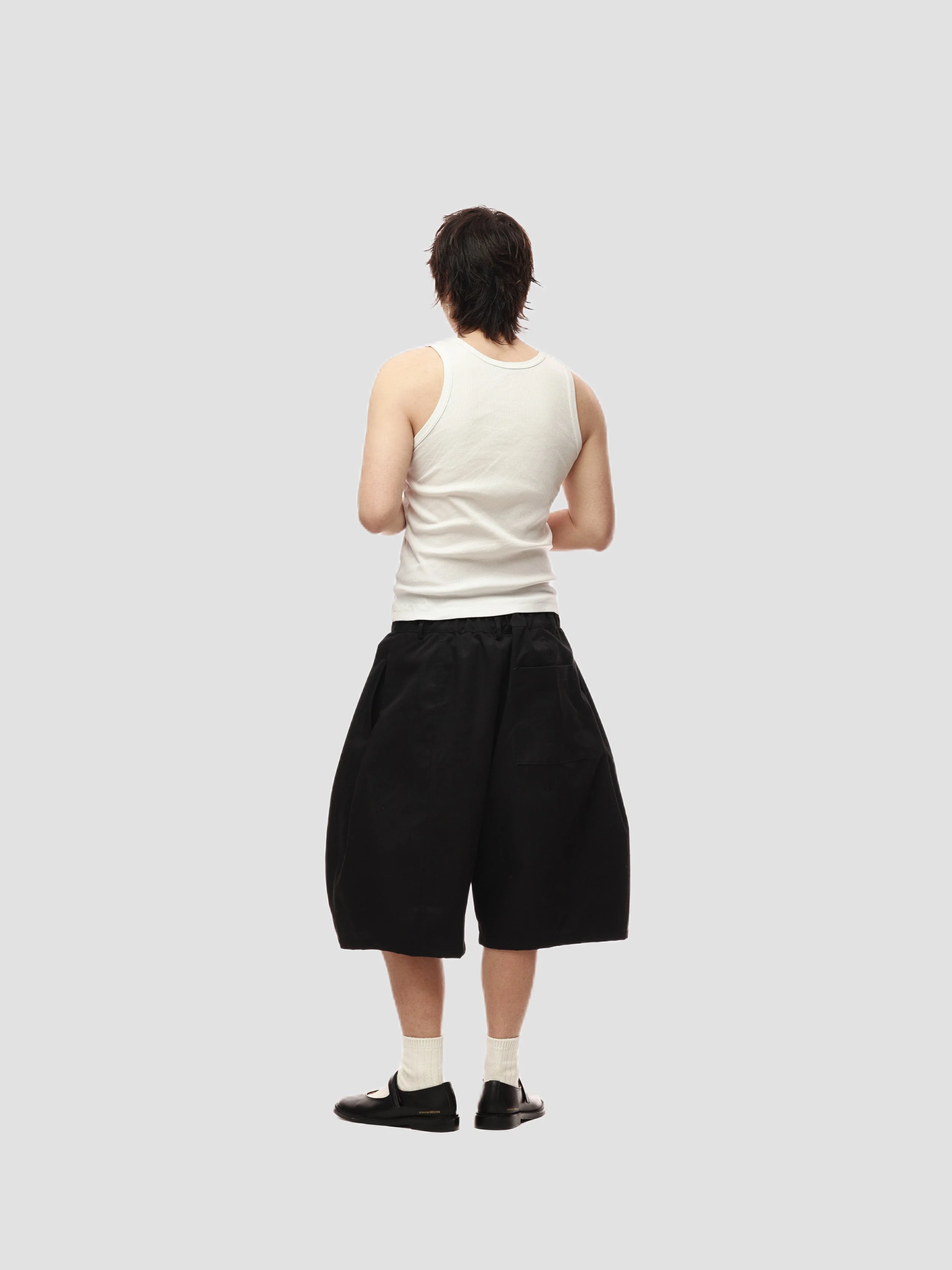 6CRAYON Elastic Waist Wide-Leg Shorts 2.0 – Double Pleated & Loose Fit with Coating - Image 21