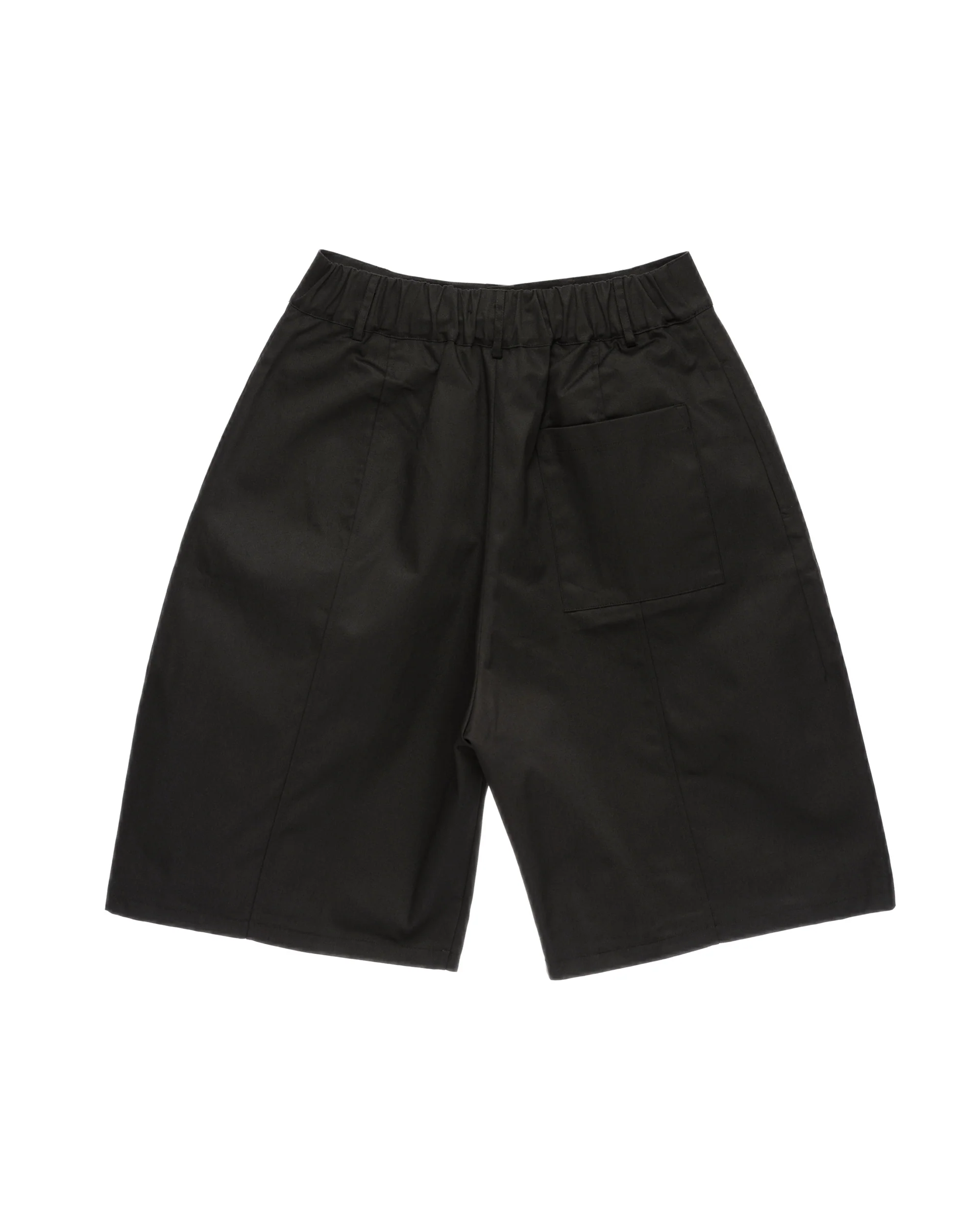 6CRAYON Elastic Waist Wide-Leg Shorts 2.0 – Double Pleated & Loose Fit with Coating - Image 4