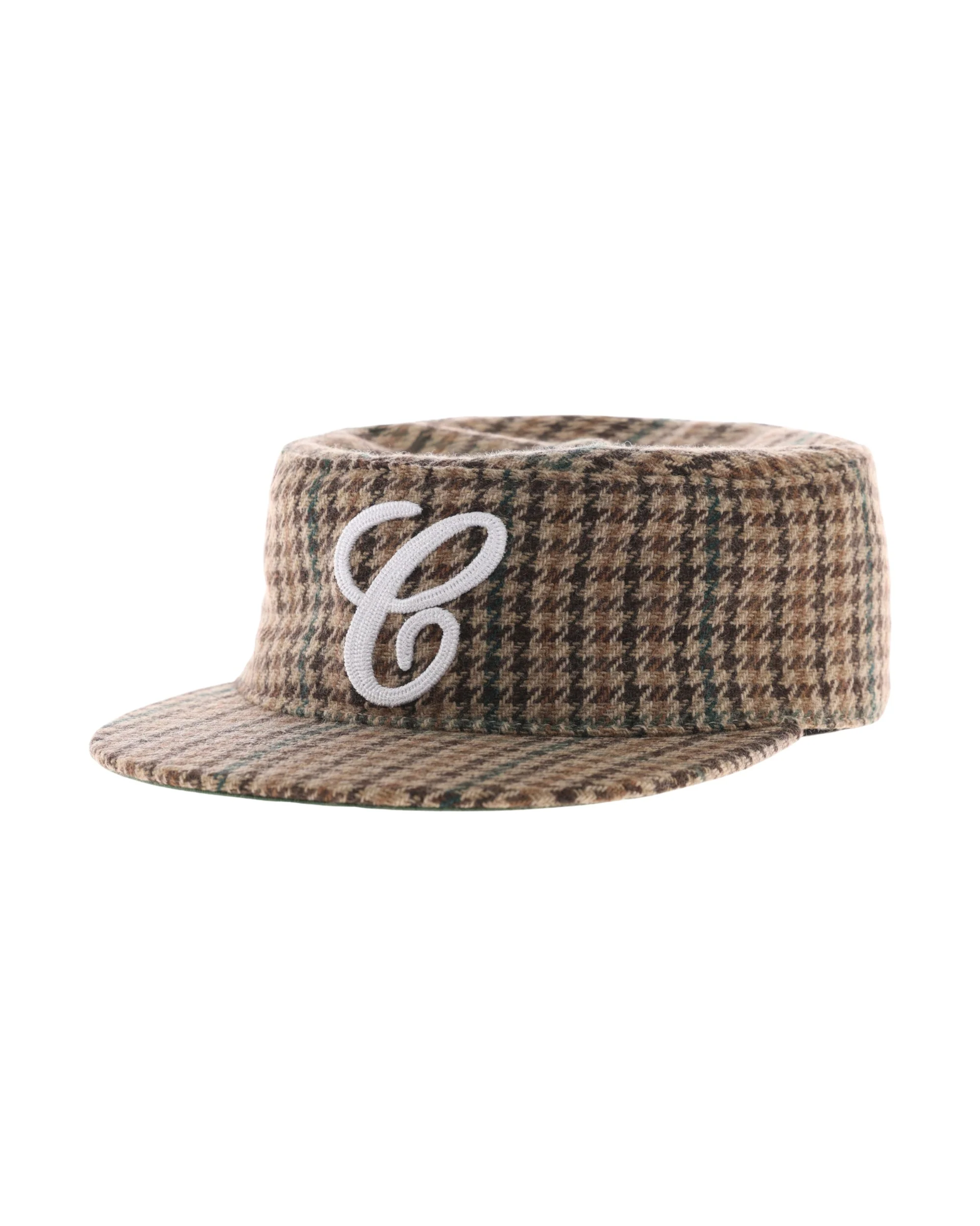 6CRAYON Houndstooth Flat Top Casual Baseball Cap