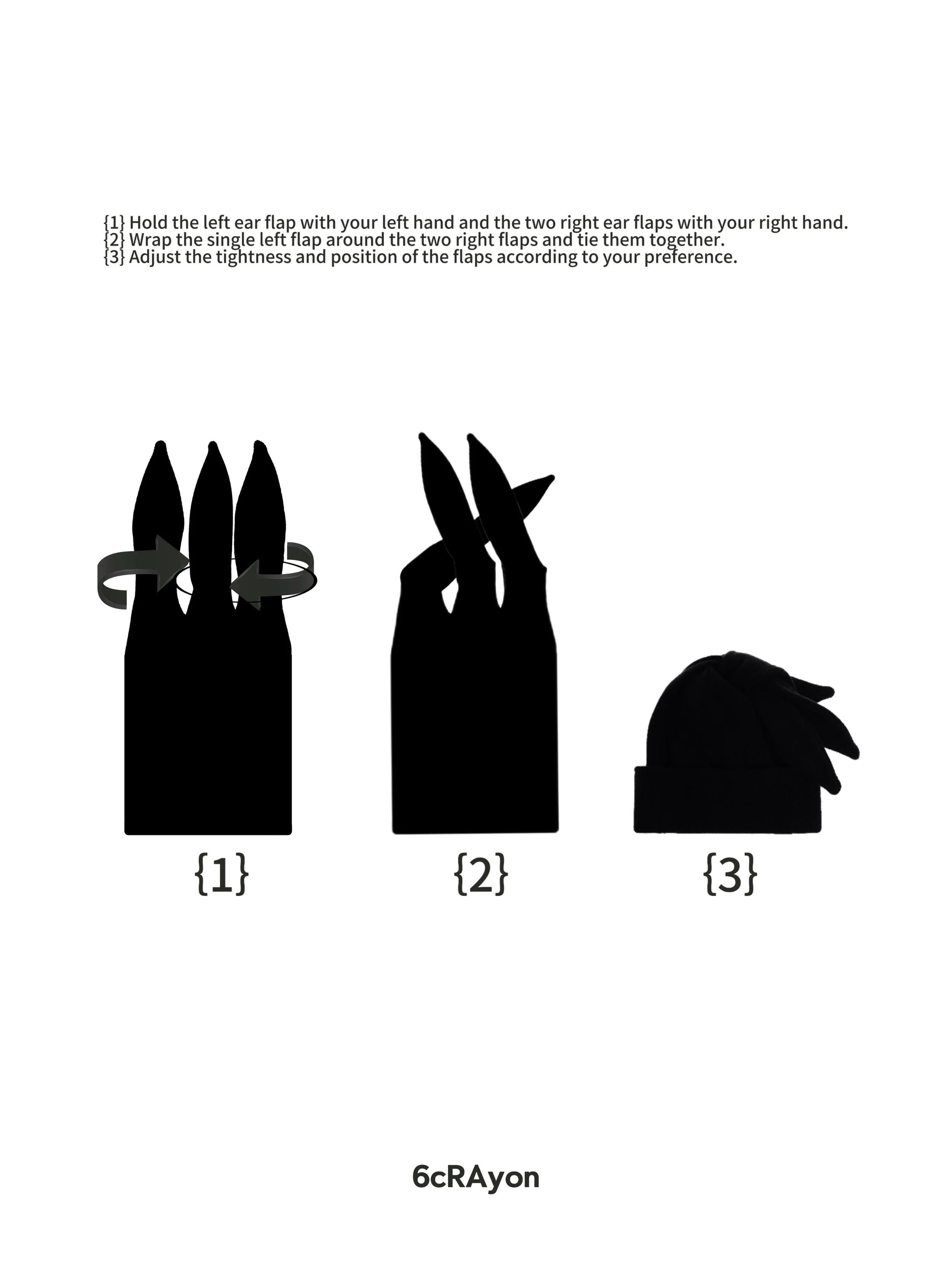6CRAYON Multi-Way 3-Ear Knit Beanie - Image 14