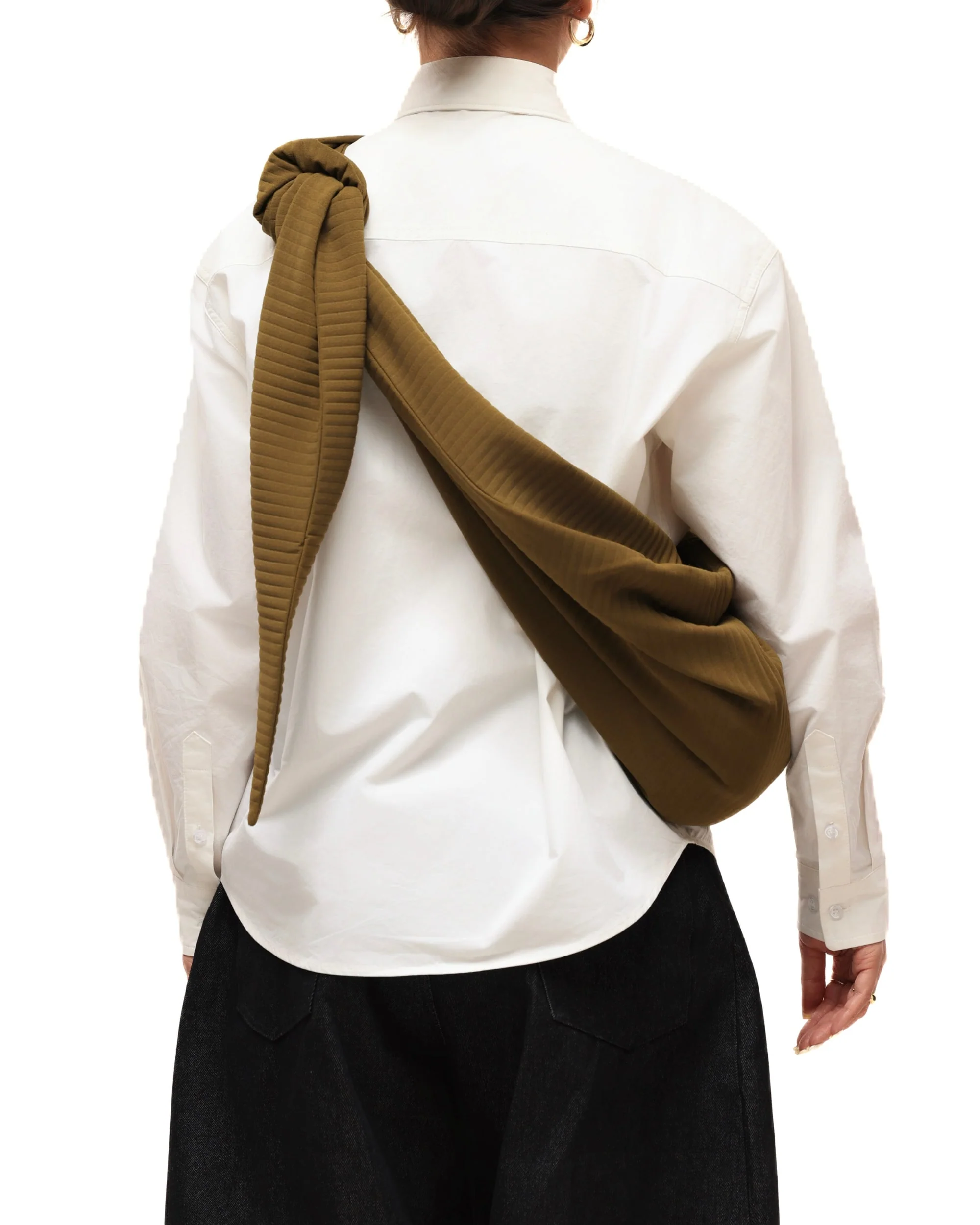 6CRAYON Pleated Adjustable Multi-Function Hobo Bag - Image 2