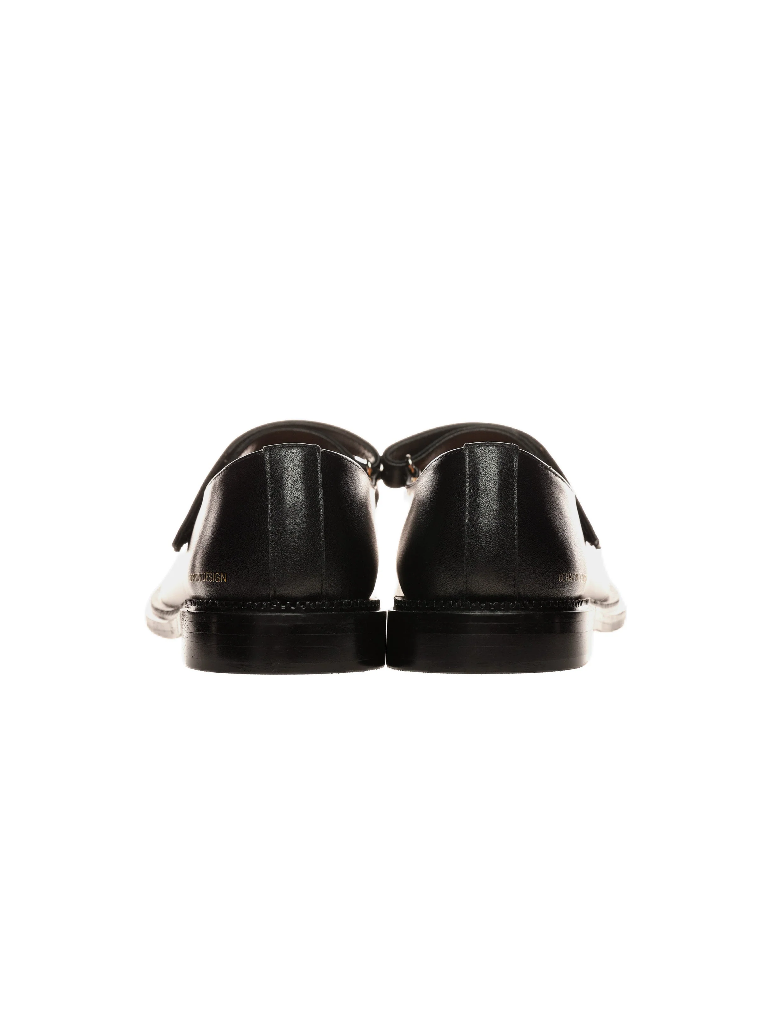 6CRAYON Unisex Black Full-Grain Leather Mary Janes - Image 18