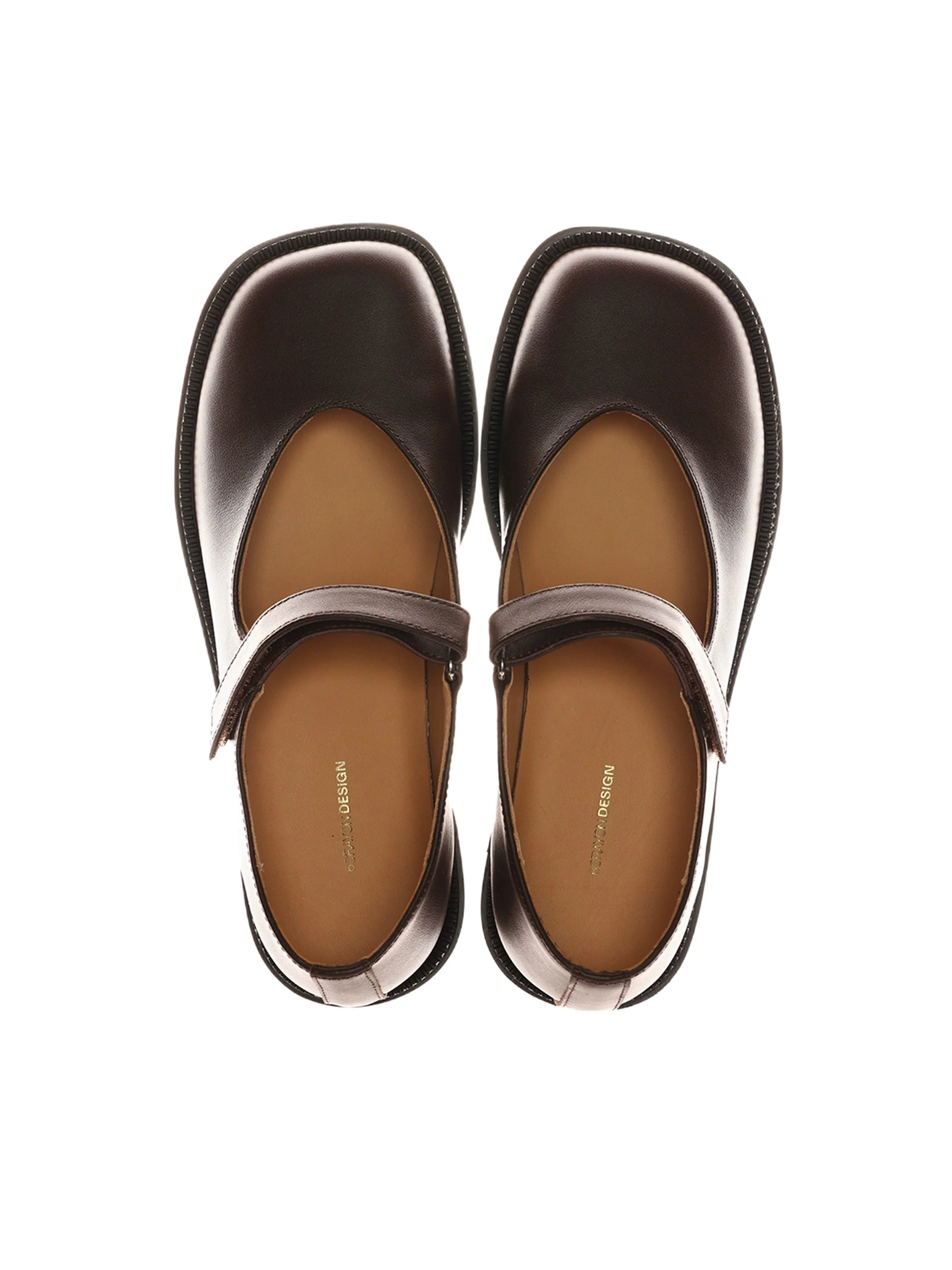 6CRAYON Unisex Brown Full-Grain Leather Mary Janes - Image 15
