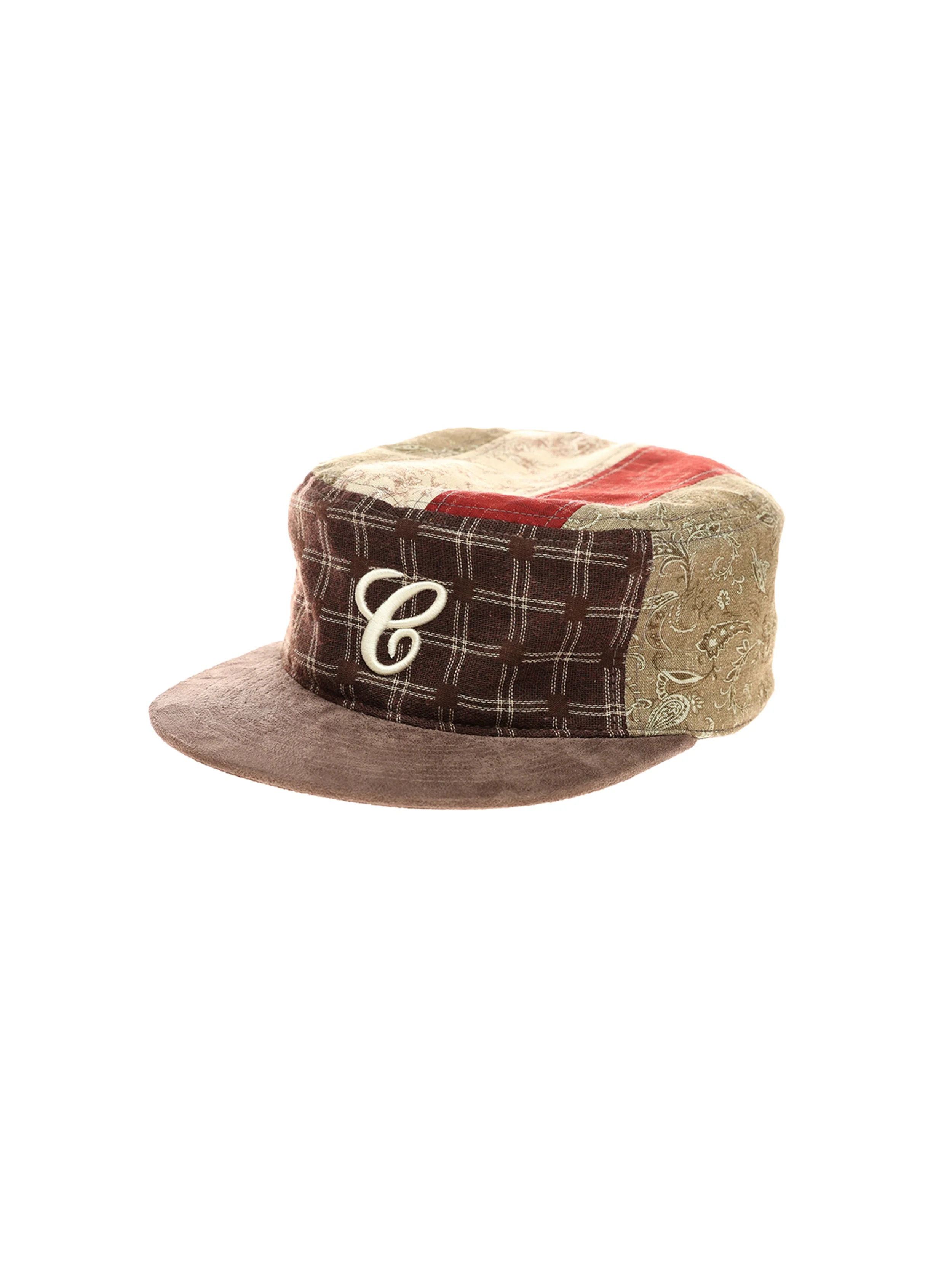 6CRAYON Vintage Patchwork Flat Top Baseball Cap - Image 15