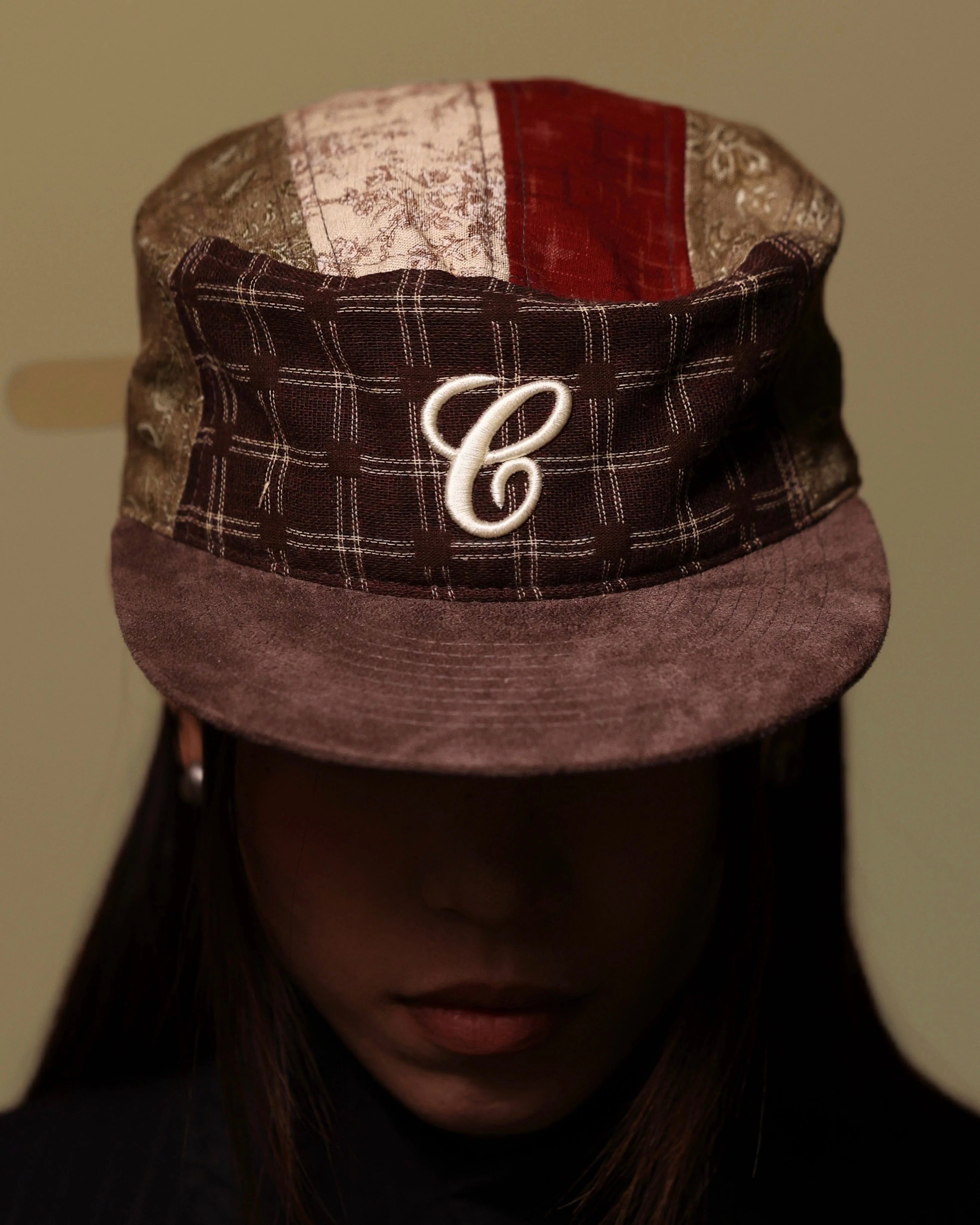 6CRAYON Vintage Patchwork Flat Top Baseball Cap - Image 20