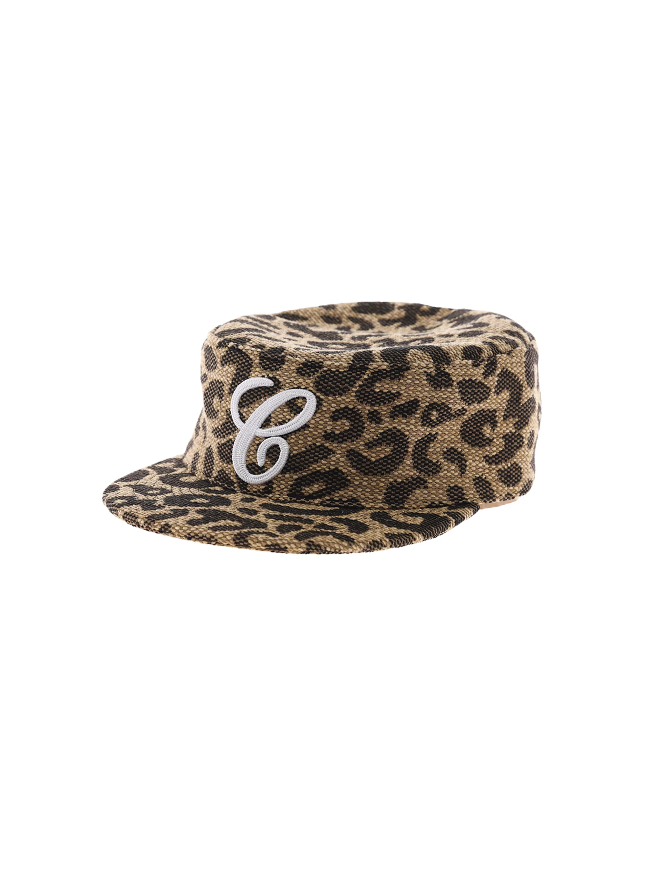 6CRAYON WEAVE LEOPARD PRINT BRIMMED BASEBALL CAP - Image 14
