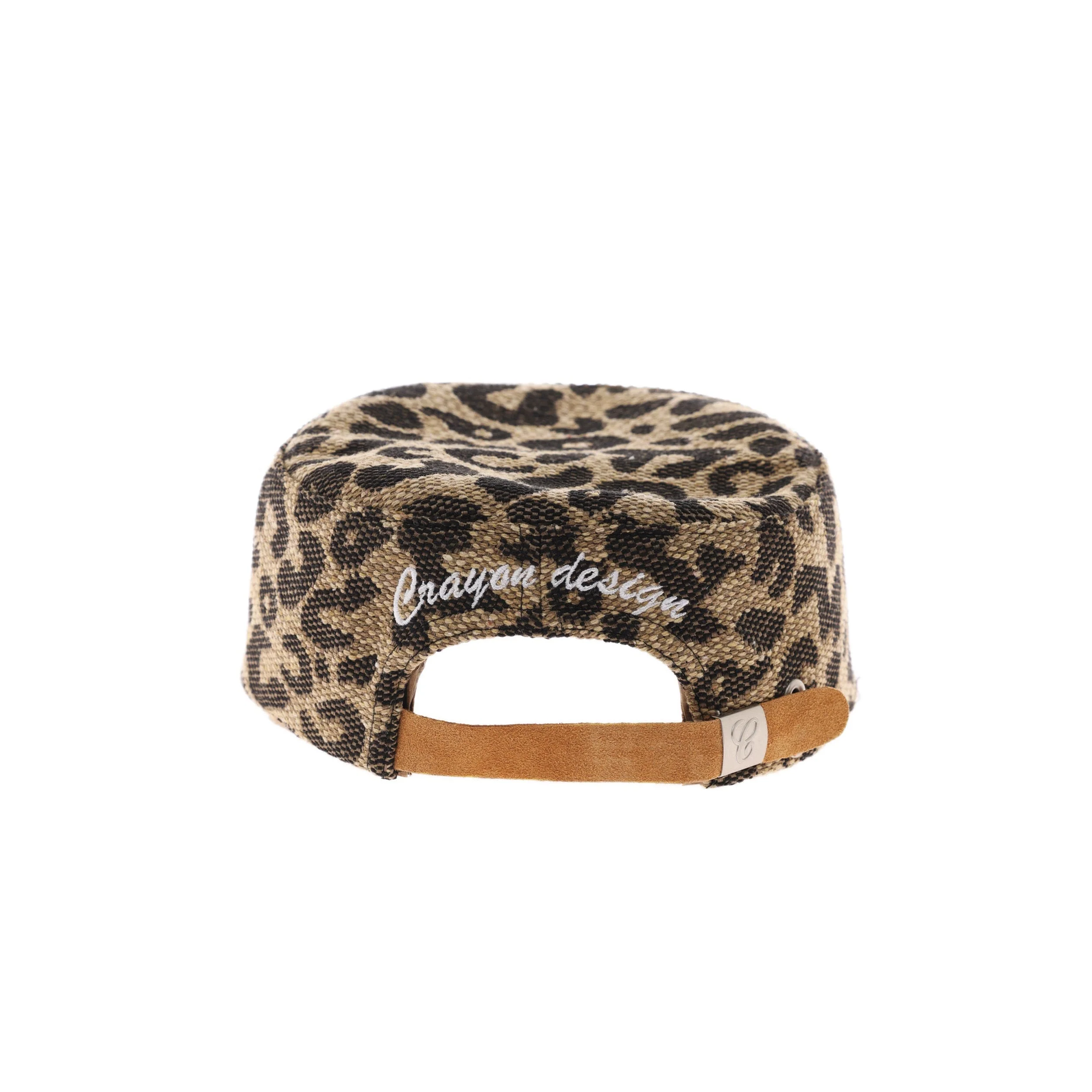 6CRAYON WEAVE LEOPARD PRINT BRIMMED BASEBALL CAP - Image 16