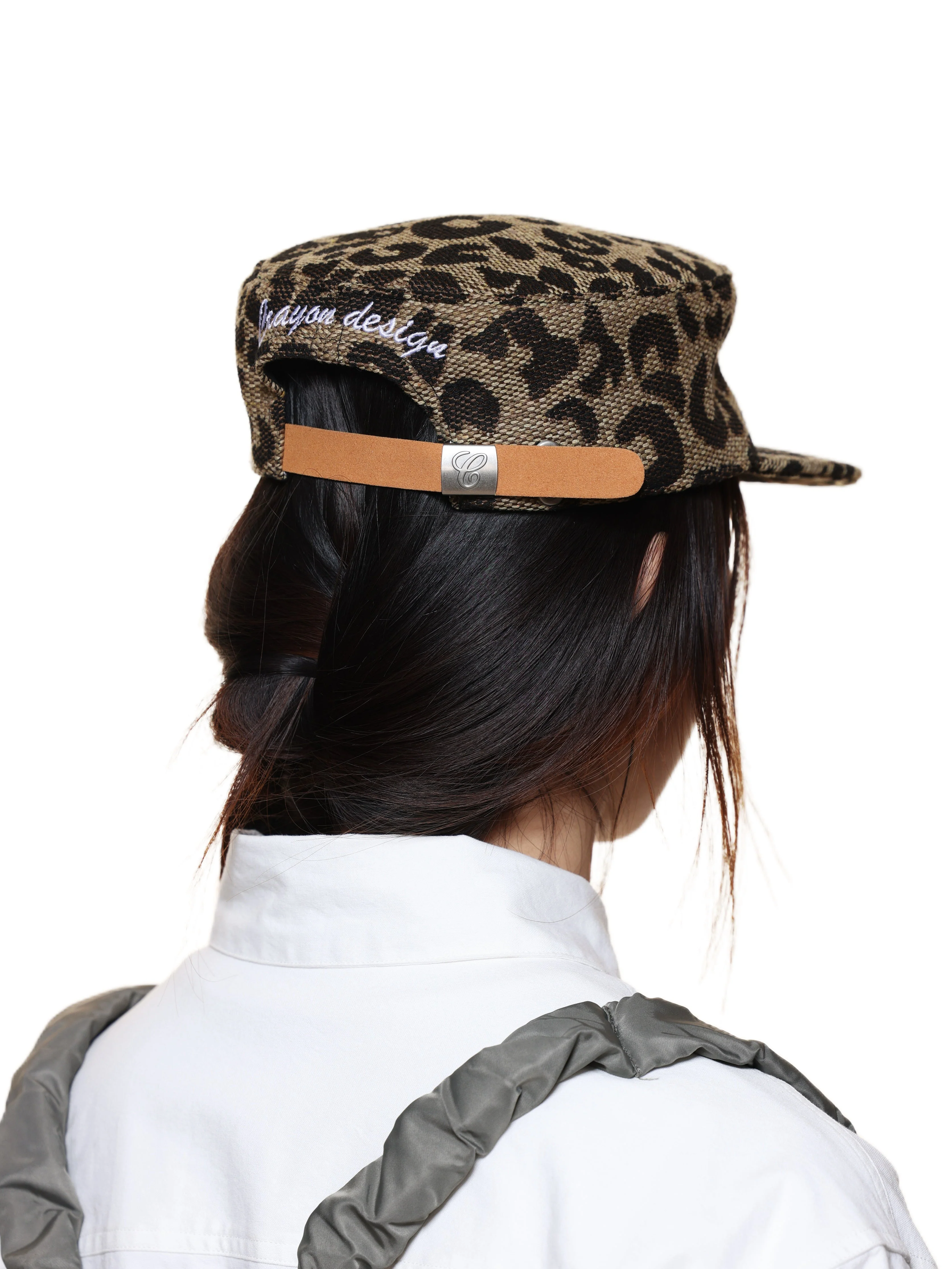 6CRAYON WEAVE LEOPARD PRINT BRIMMED BASEBALL CAP - Image 18