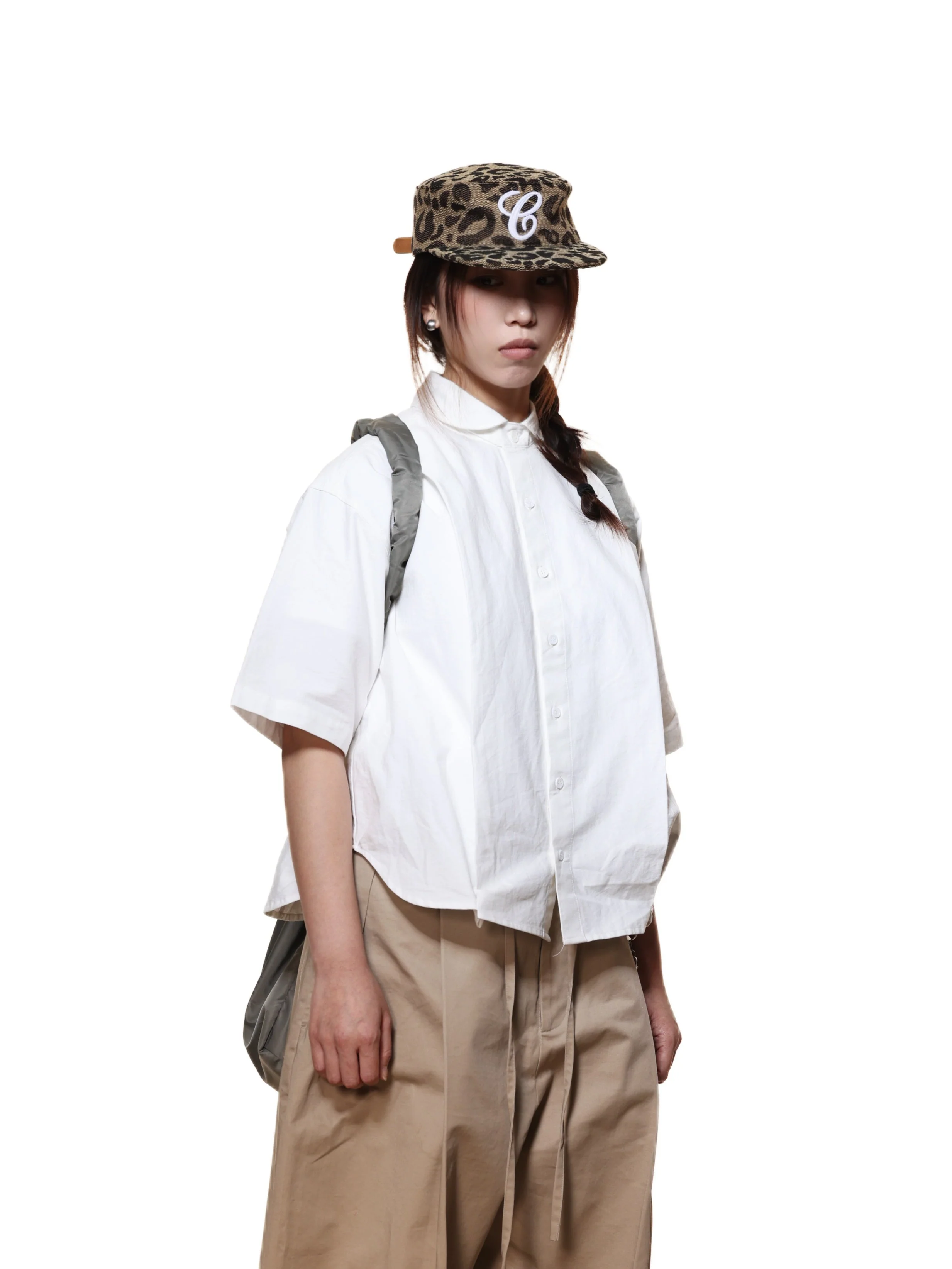 6CRAYON WEAVE LEOPARD PRINT BRIMMED BASEBALL CAP - Image 21