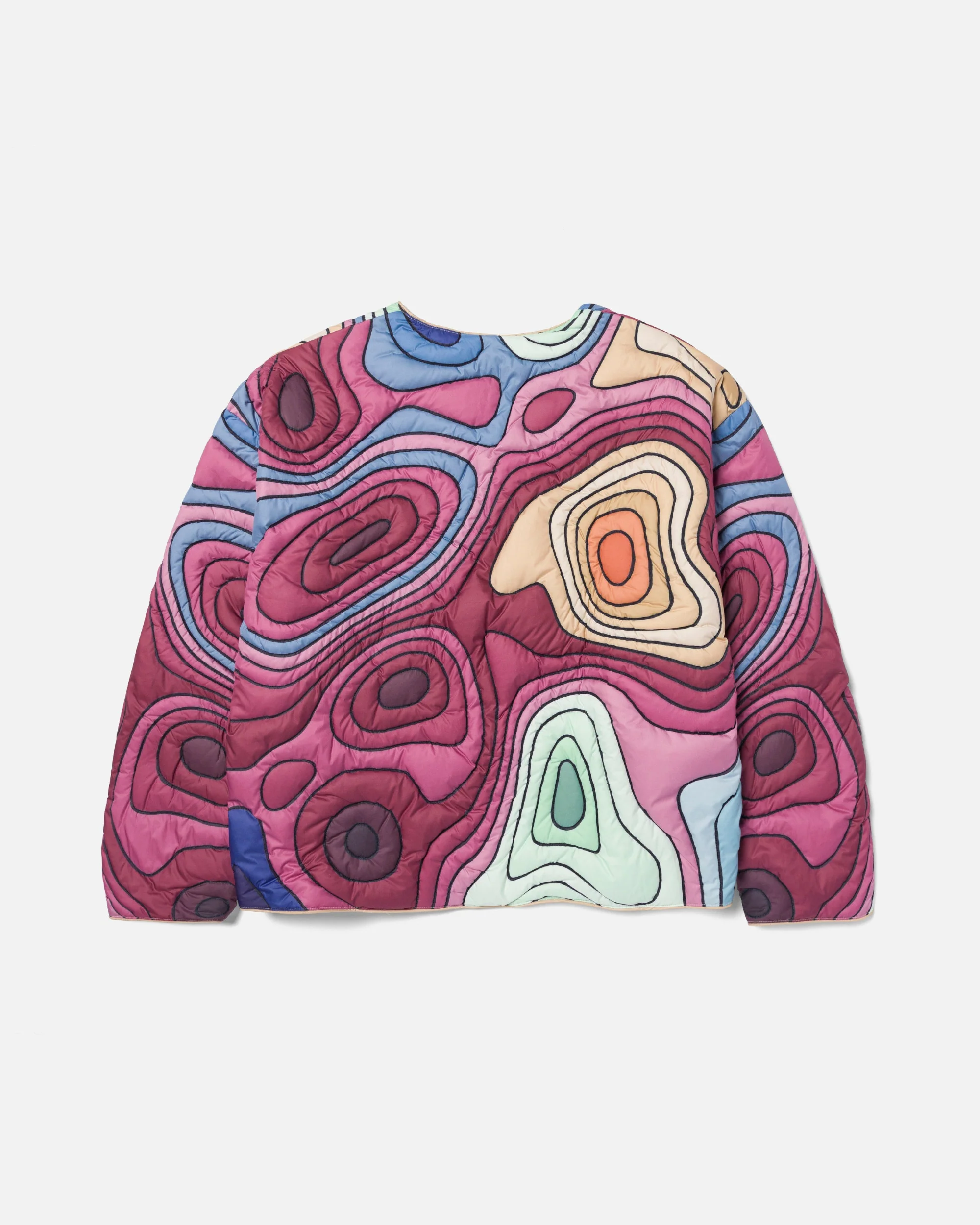 70s QUILTED PUFFER LINER JACKET - Image 3